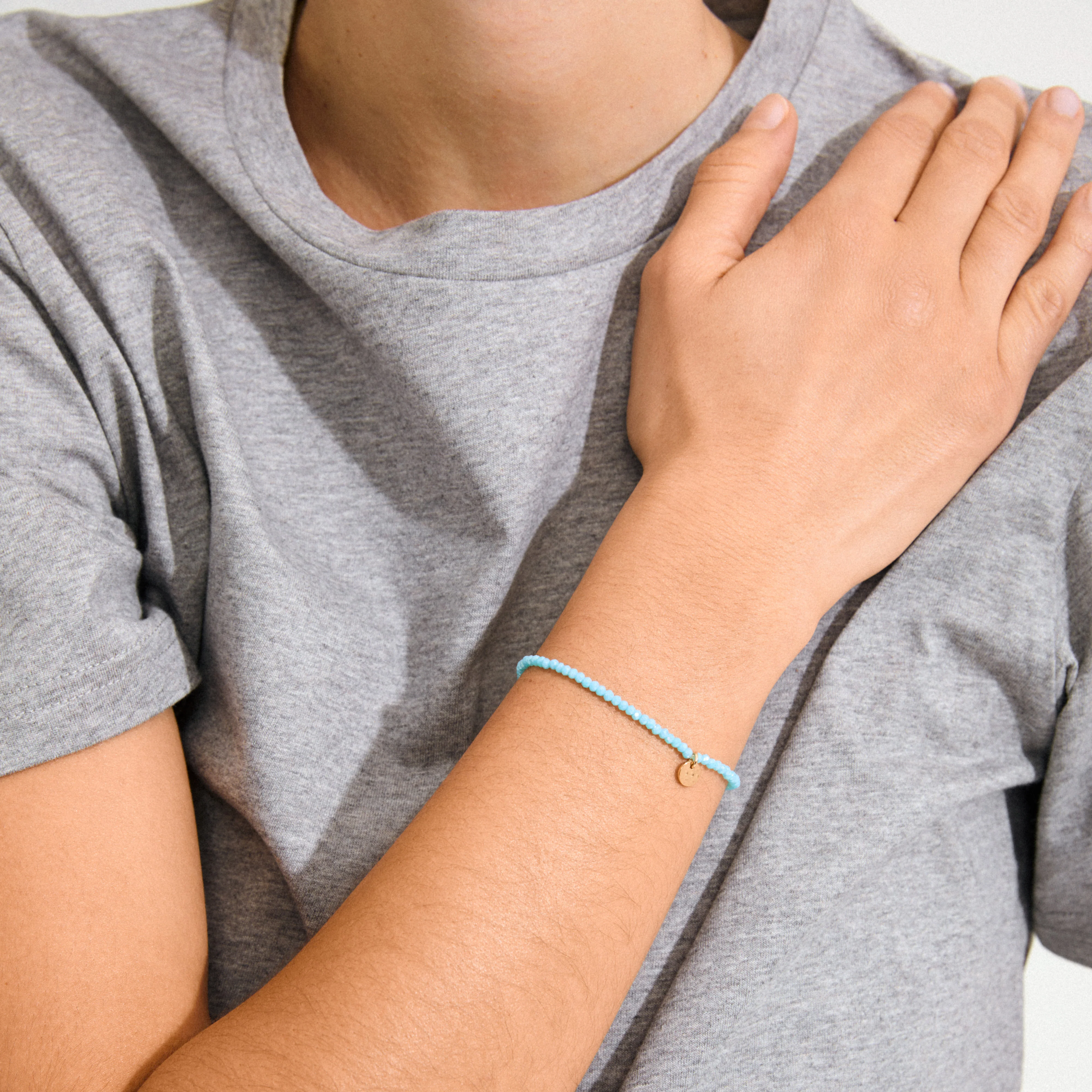 INDIE bracelet skyblue, gold-plated - Image 2
