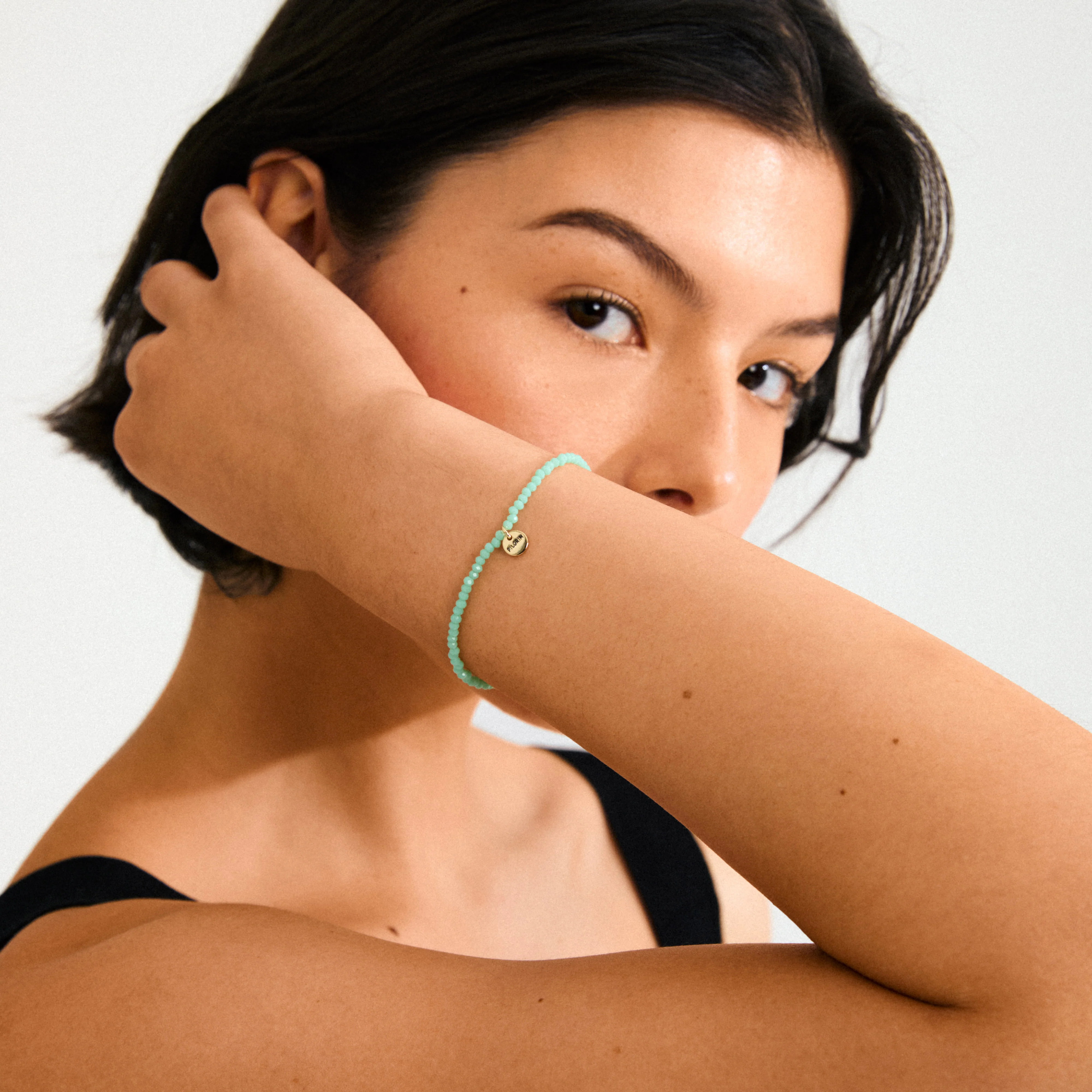 INDIE bracelet mint green, gold-plated - Image 3