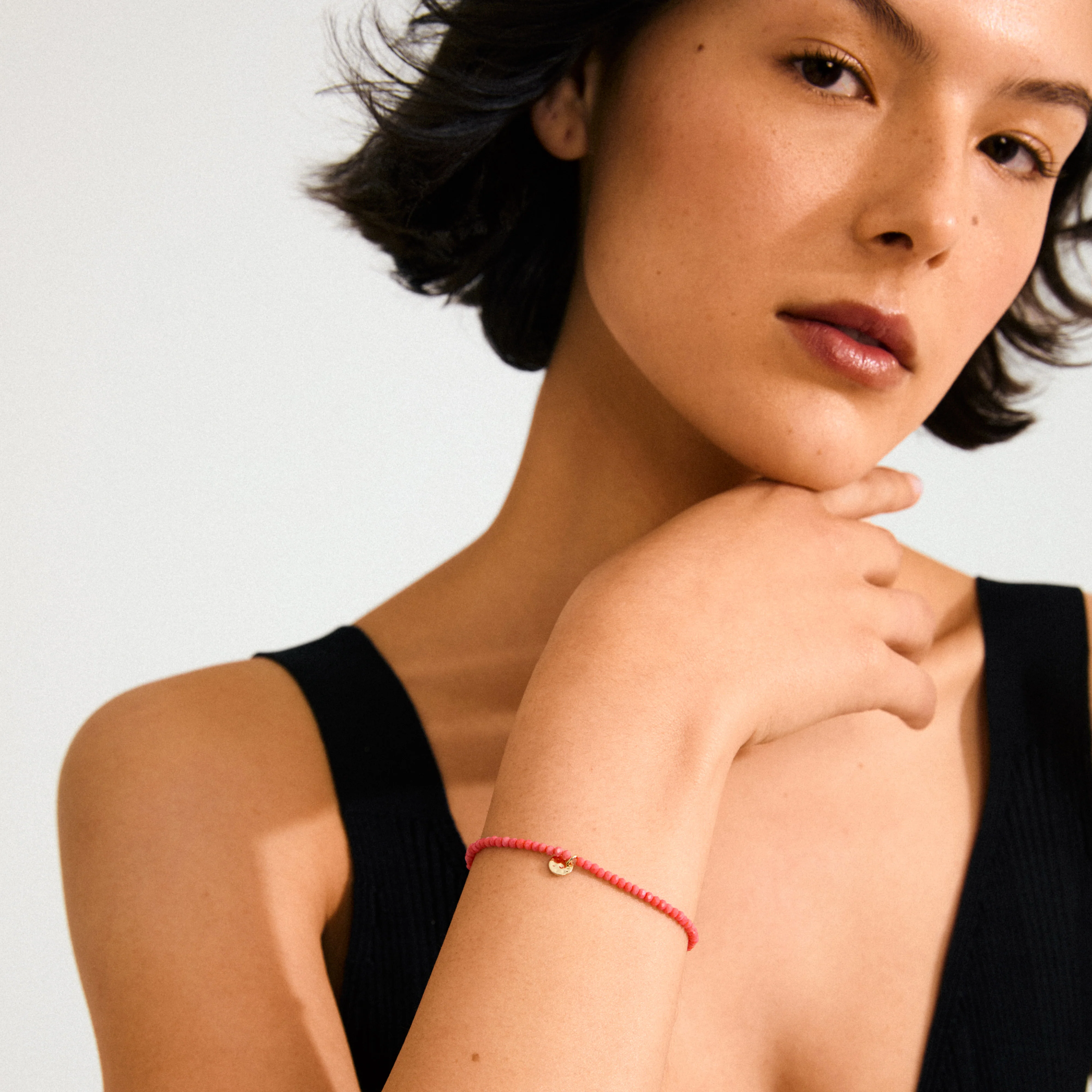 INDIE bracelet peach, gold-plated - Image 3