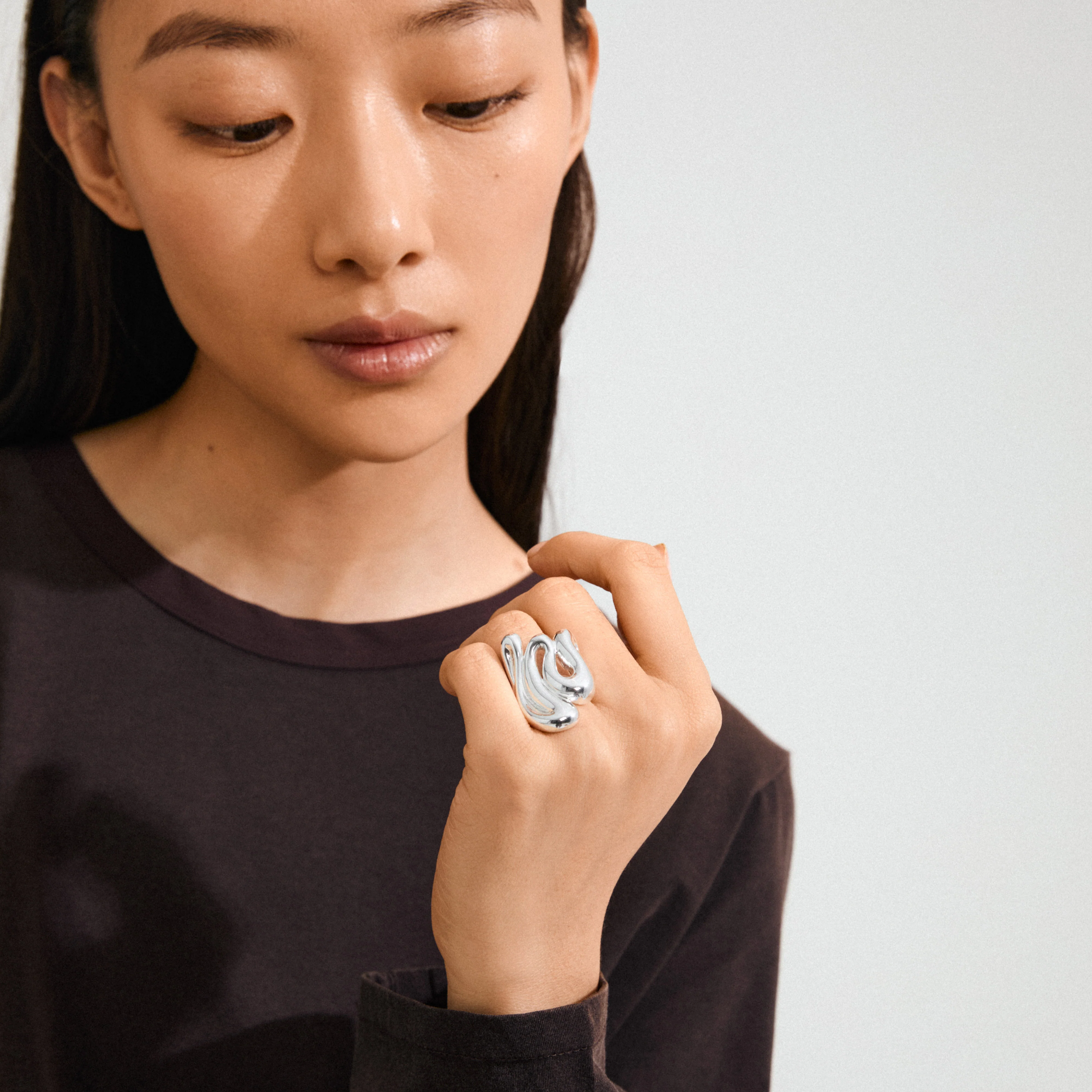 ADRIEL ring silver-plated - Image 2