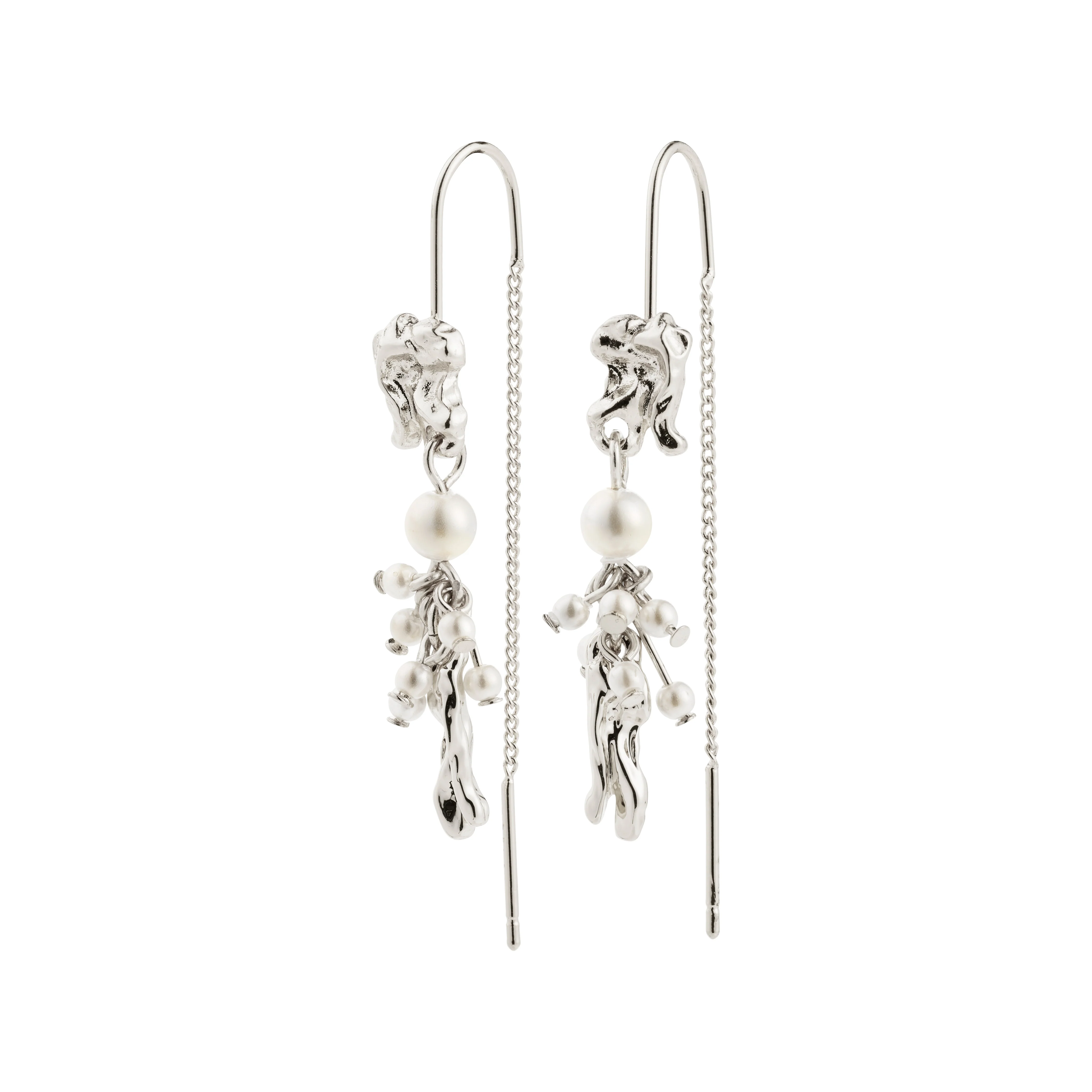 MILO chain earrings silver-plated