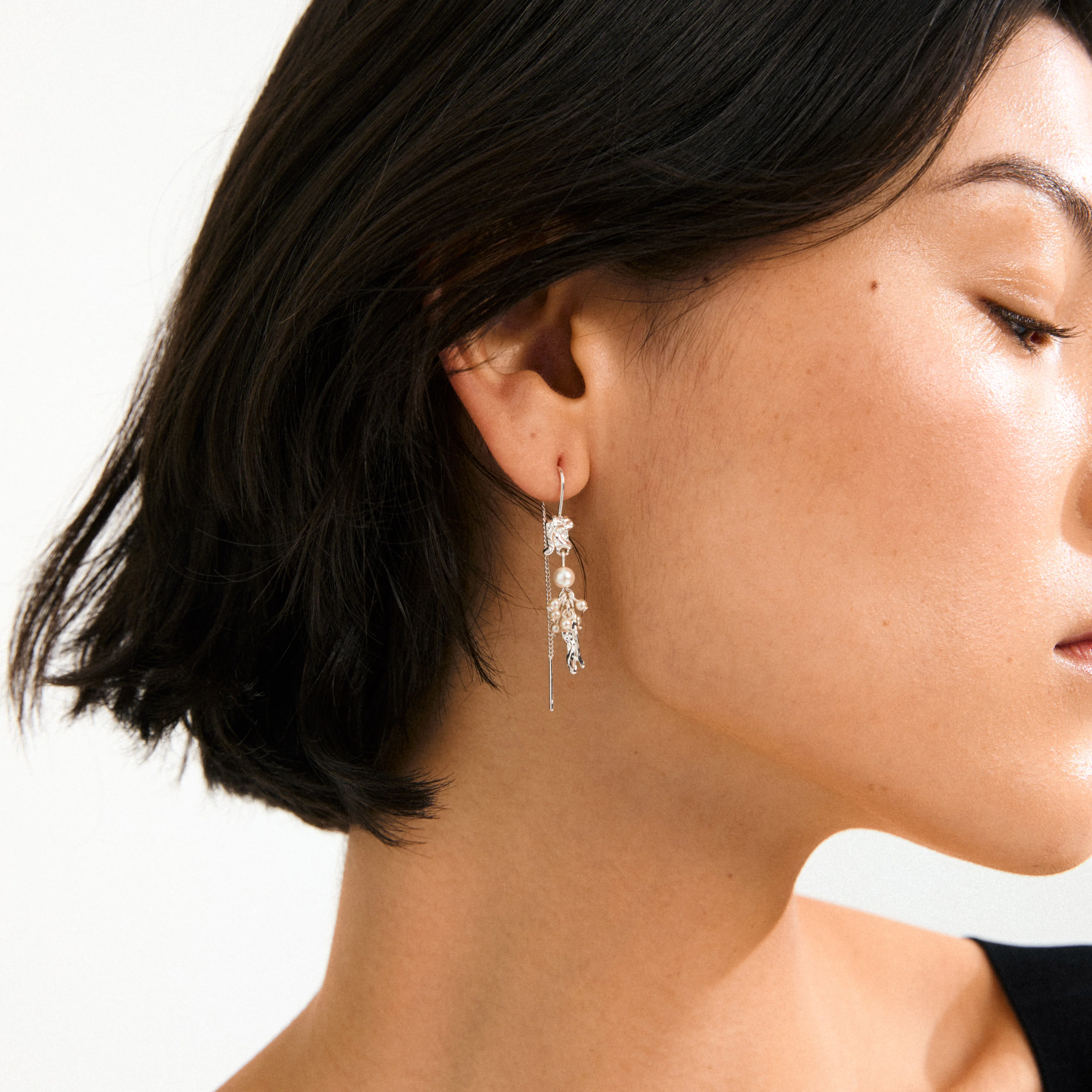 MILO chain earrings silver-plated - Image 3