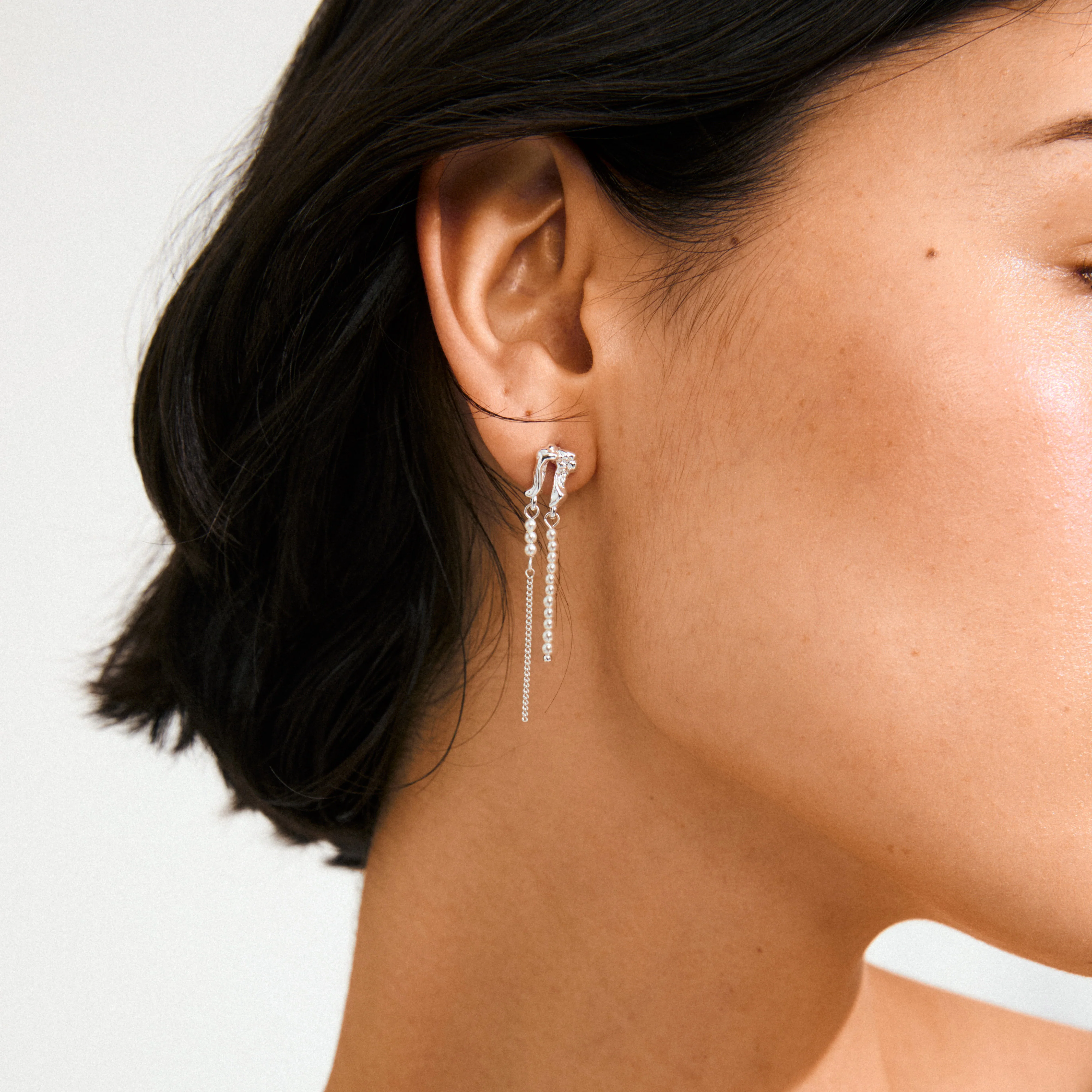 VINCENT earrings silver-plated - Image 3