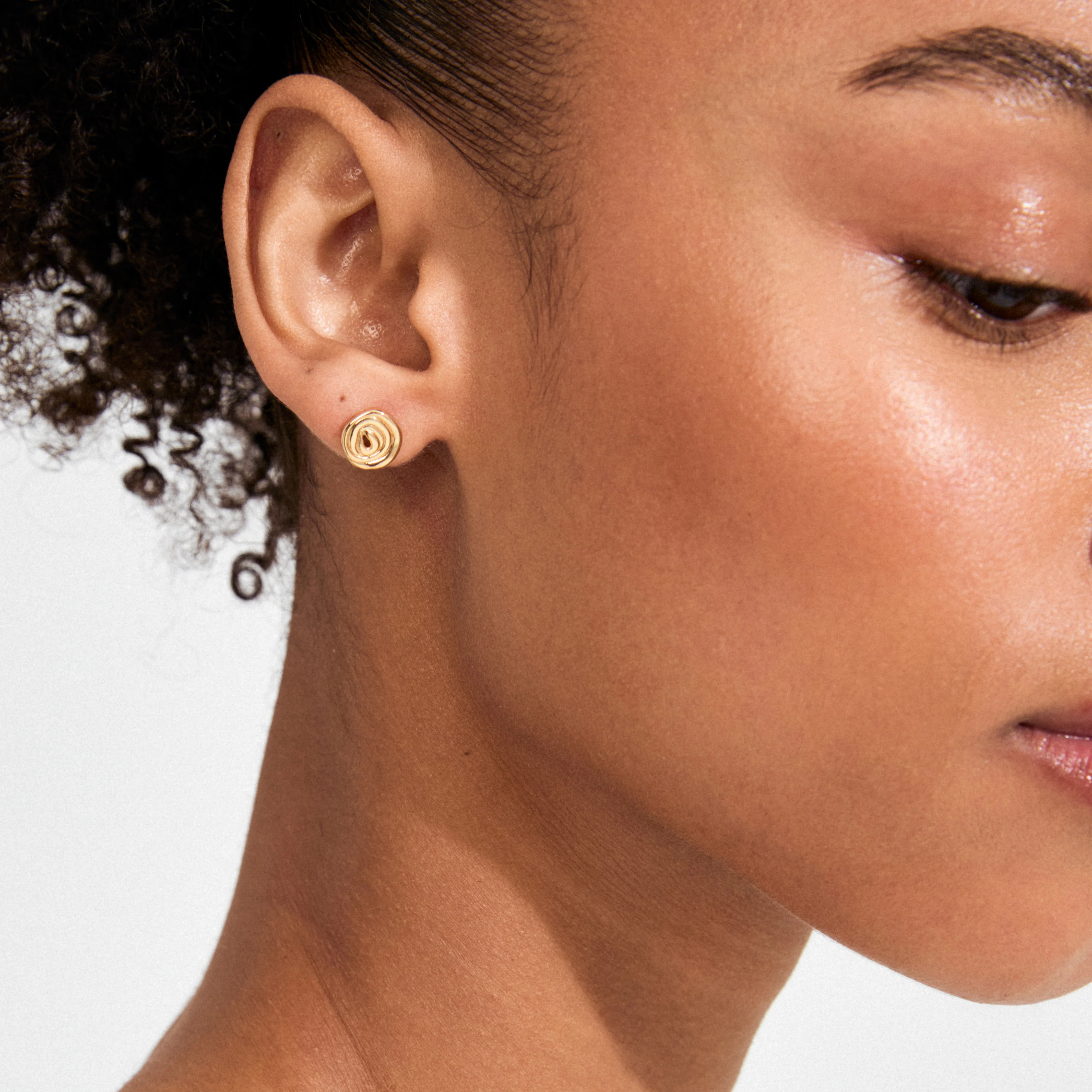 AIR earrings gold-plated - Image 3