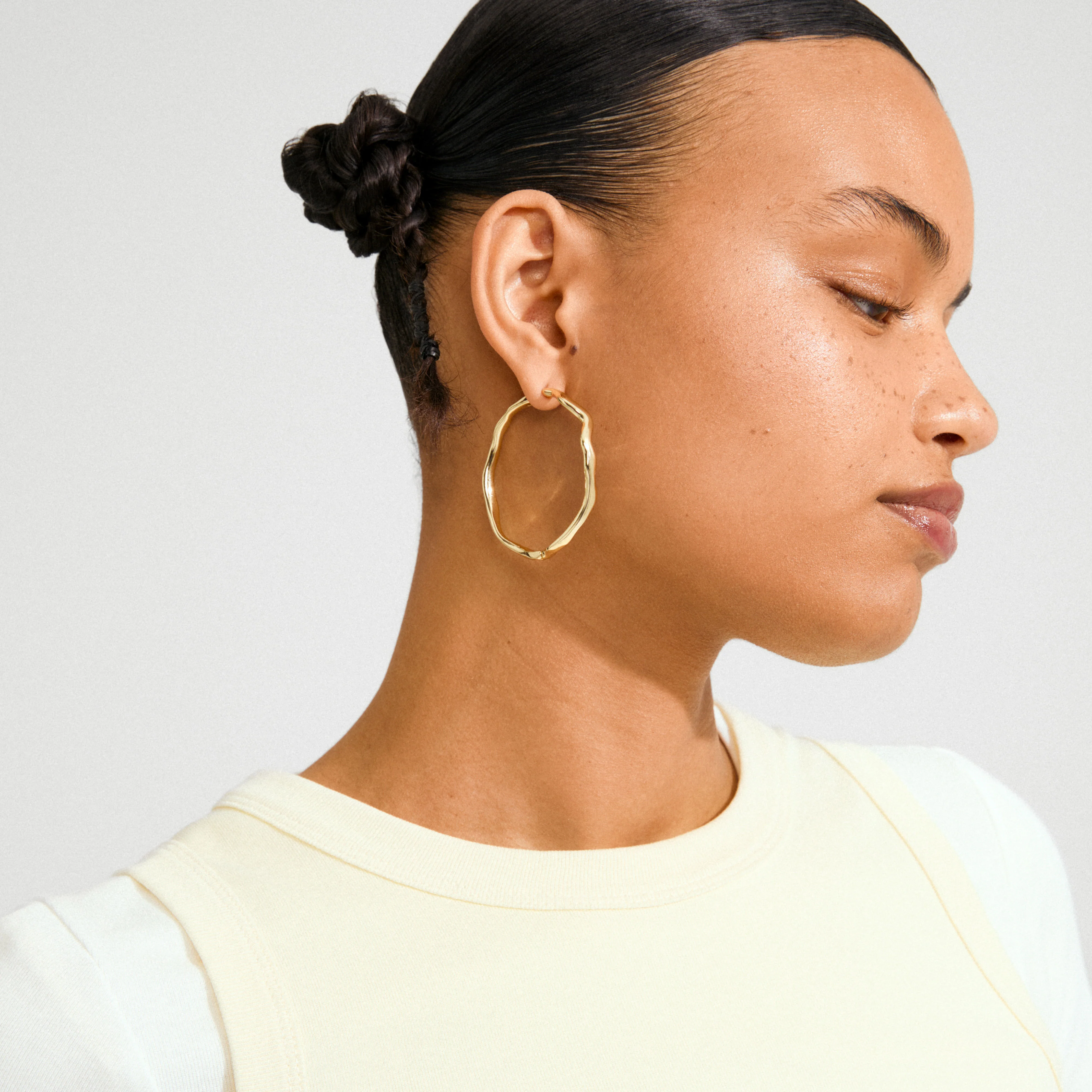 LARKIN earrings gold-plated - Image 3