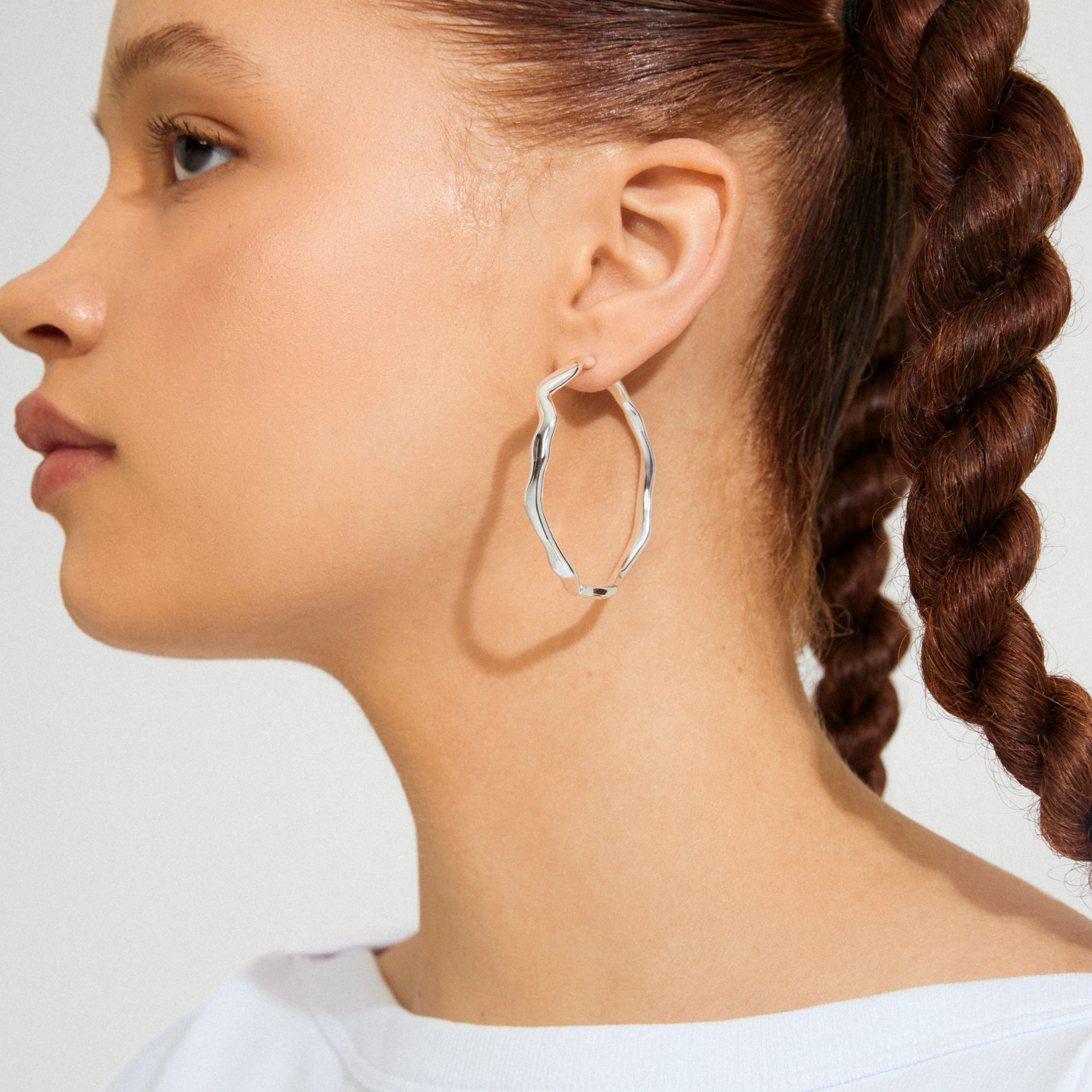 LARKIN earrings silver-plated - Image 3