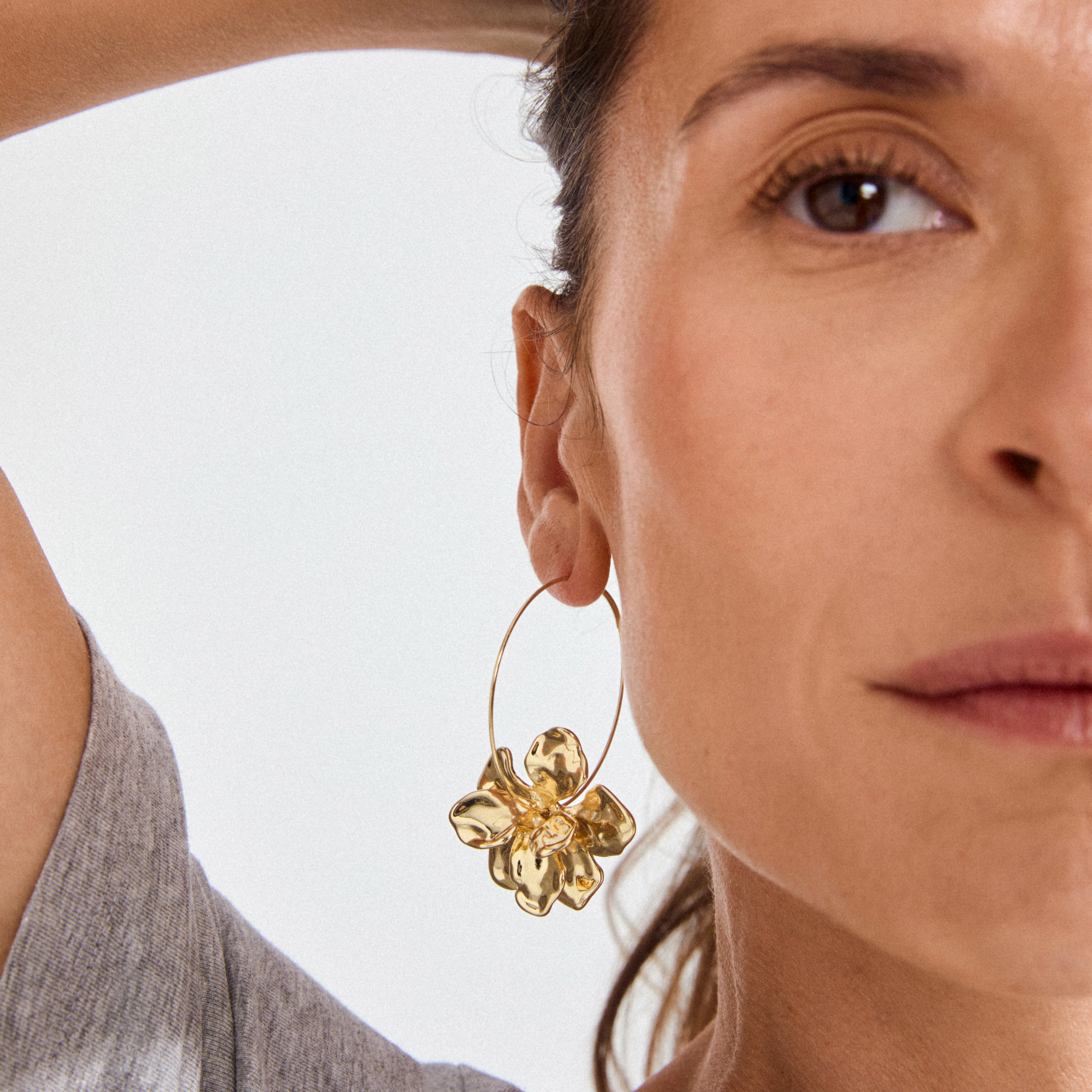LUNITH earrings gold-plated - Image 3