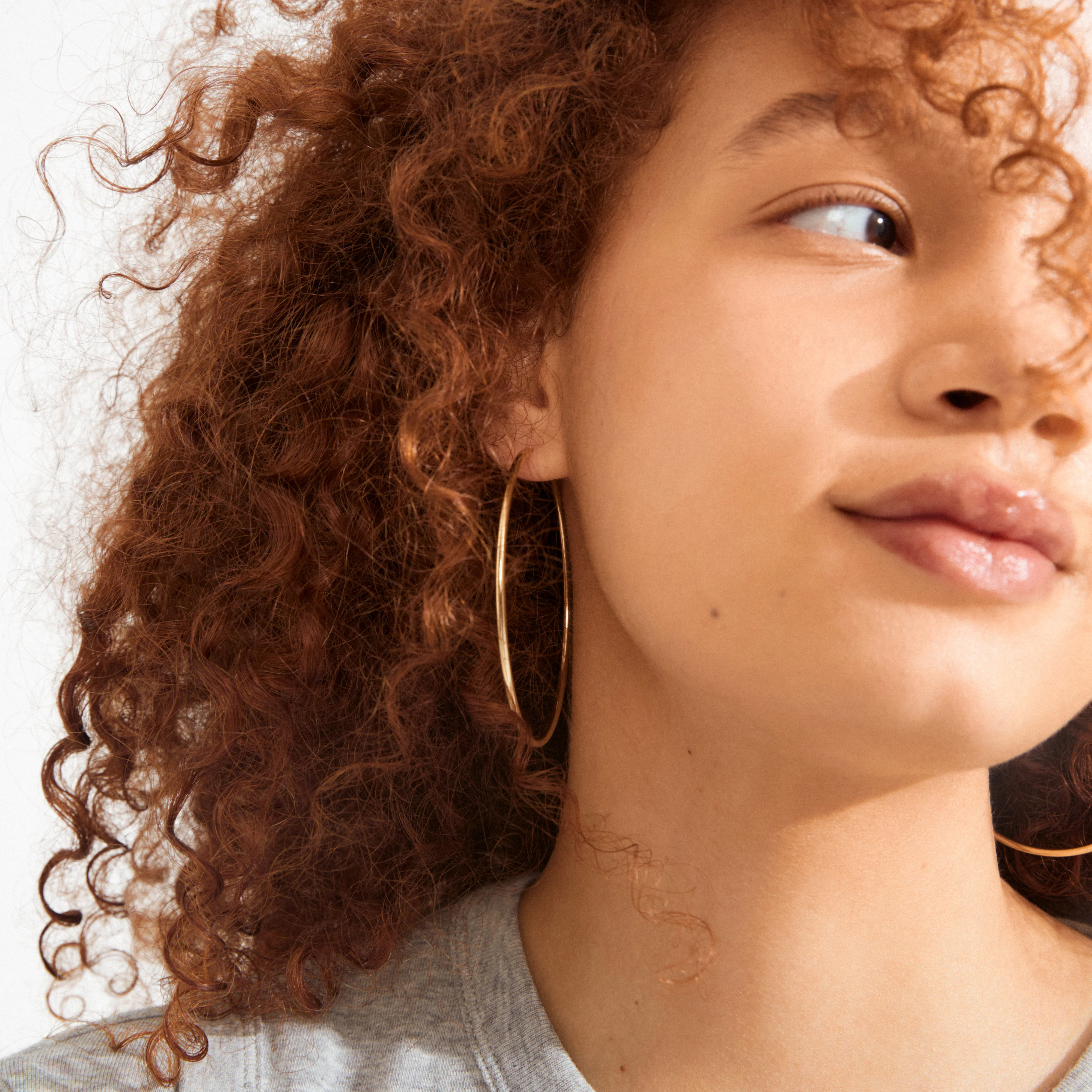 APRIL large hoop earrings gold-plated - Image 2