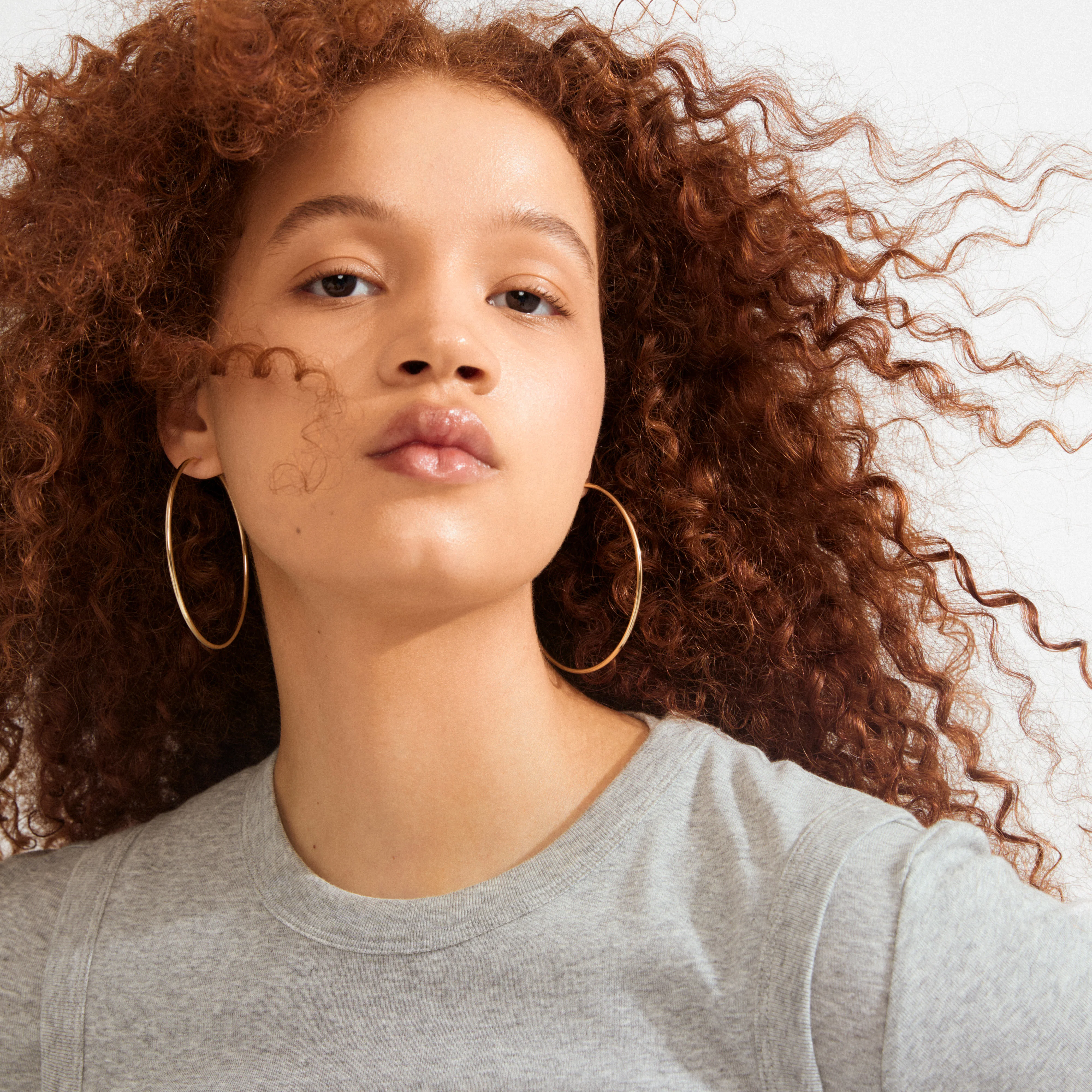 APRIL large hoop earrings gold-plated - Image 3