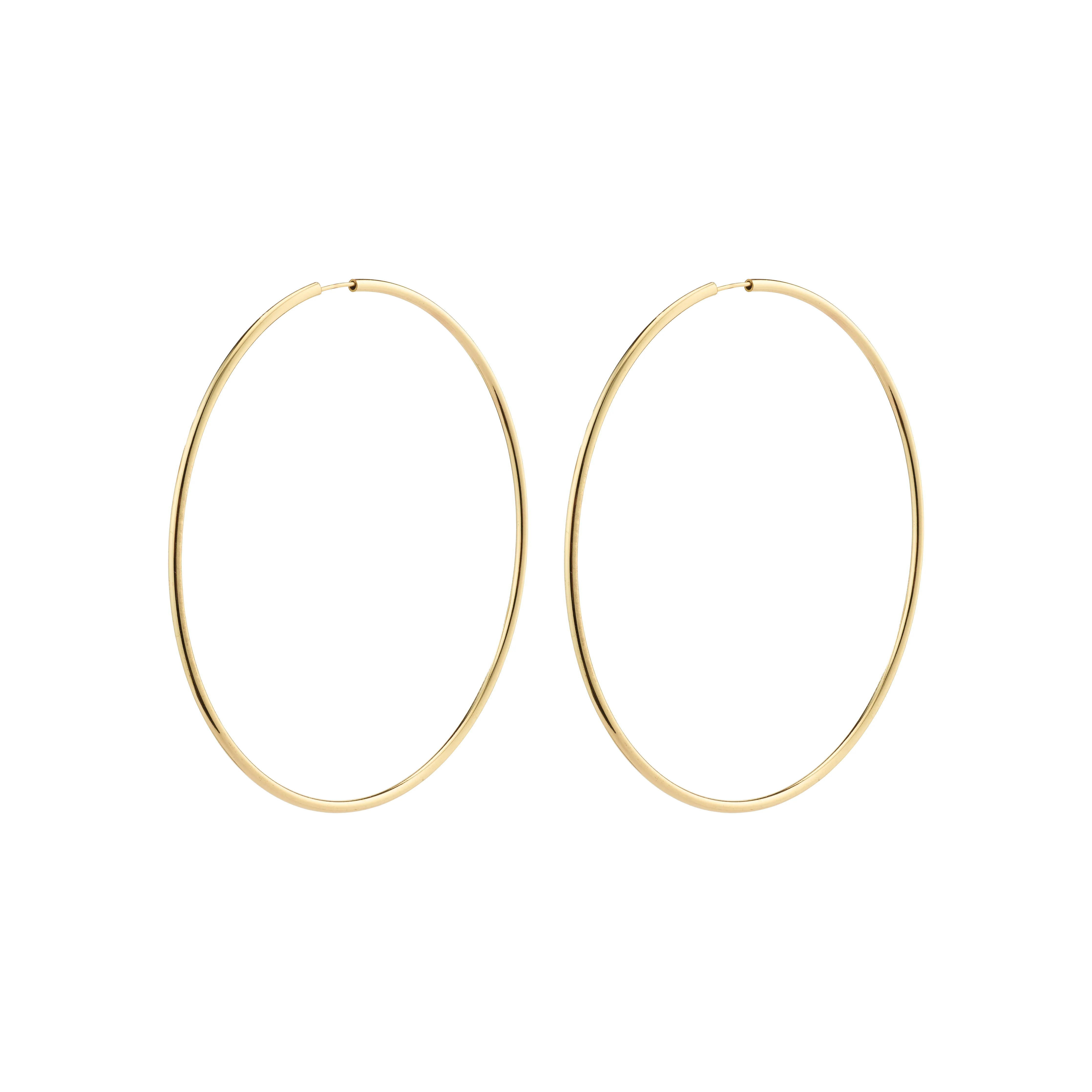 APRIL maxi hoop earrings gold-plated