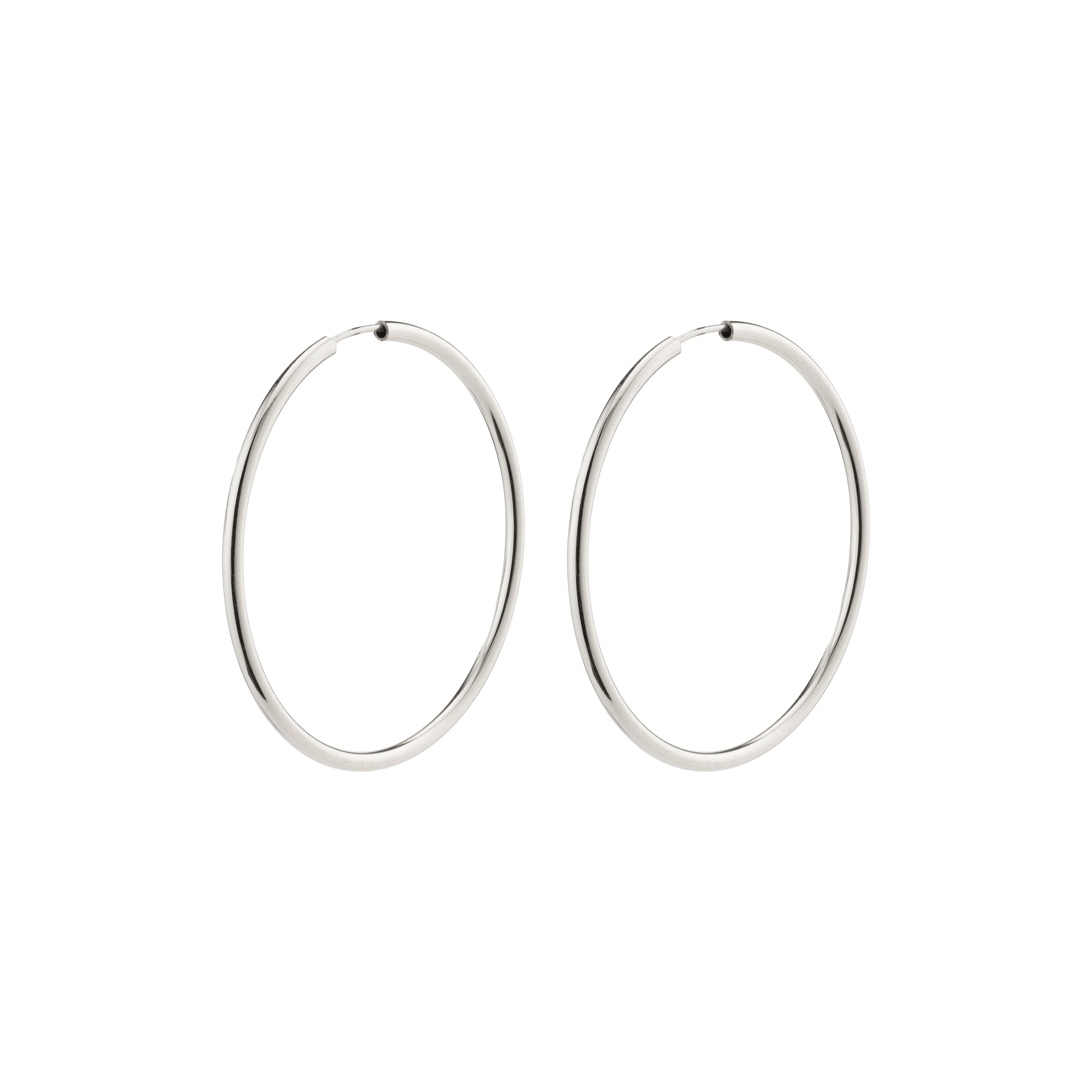 APRIL medium-size hoop earrings silver-plated