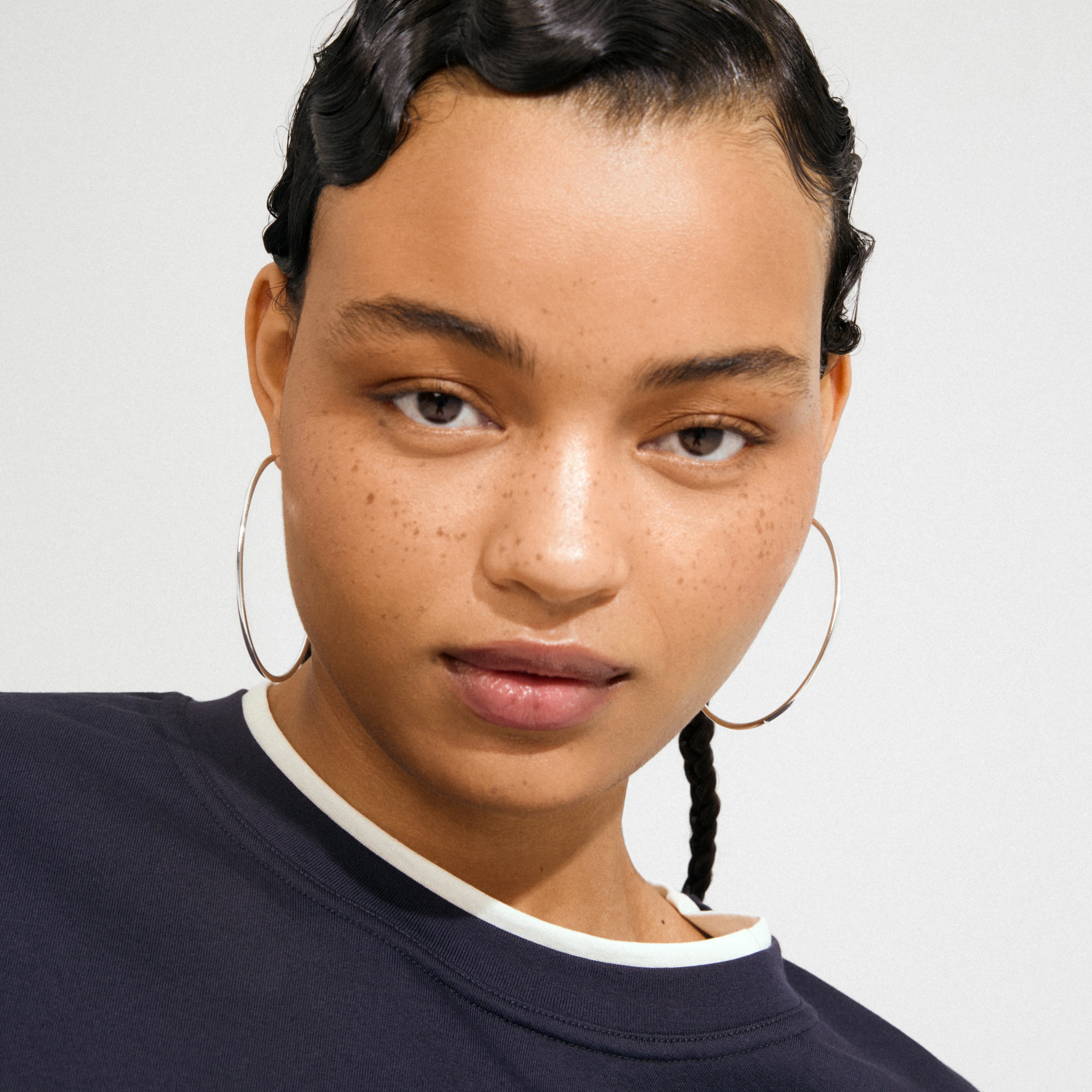 APRIL large hoop earrings silver-plated - Image 2