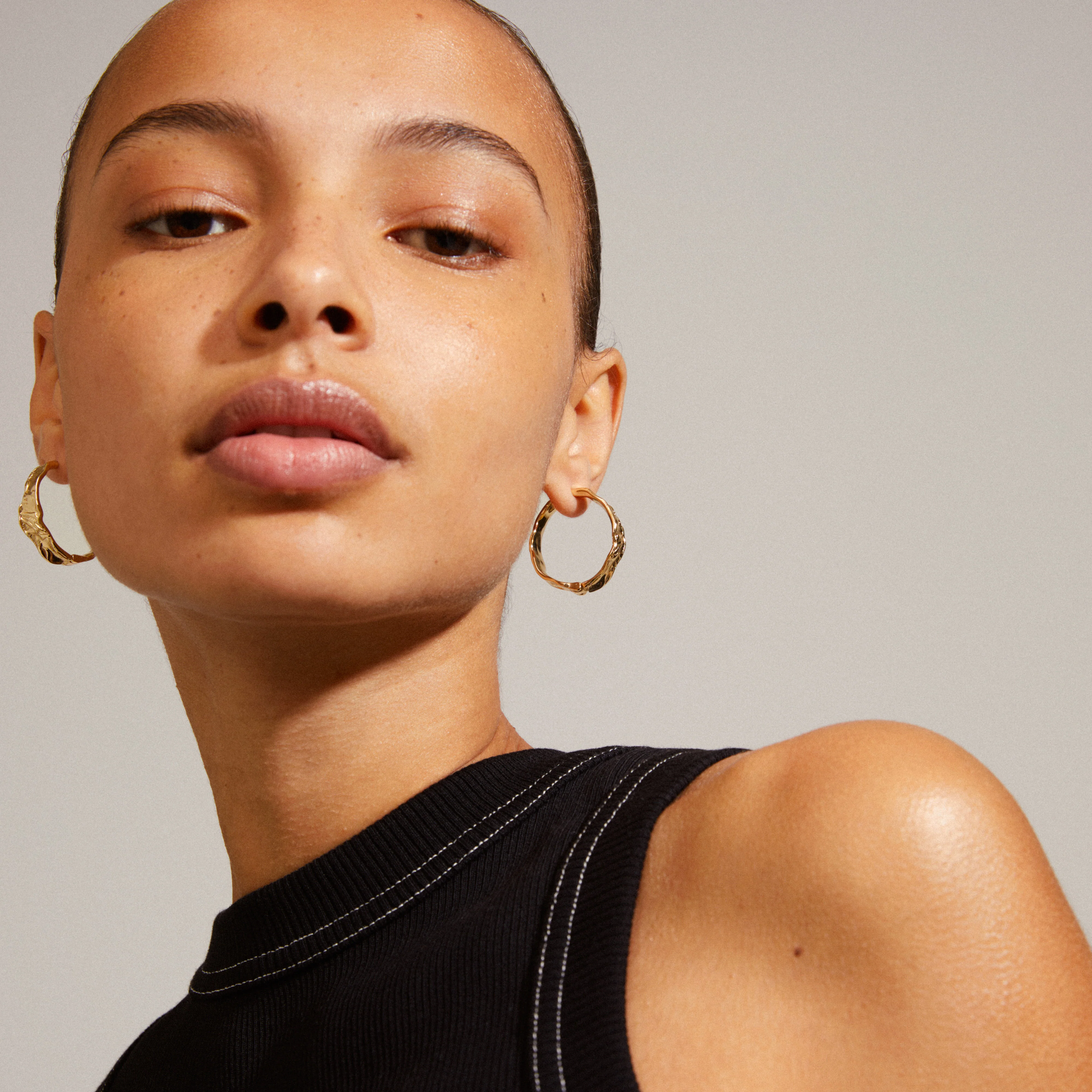 JULITA hoop earrings gold-plated - Image 2