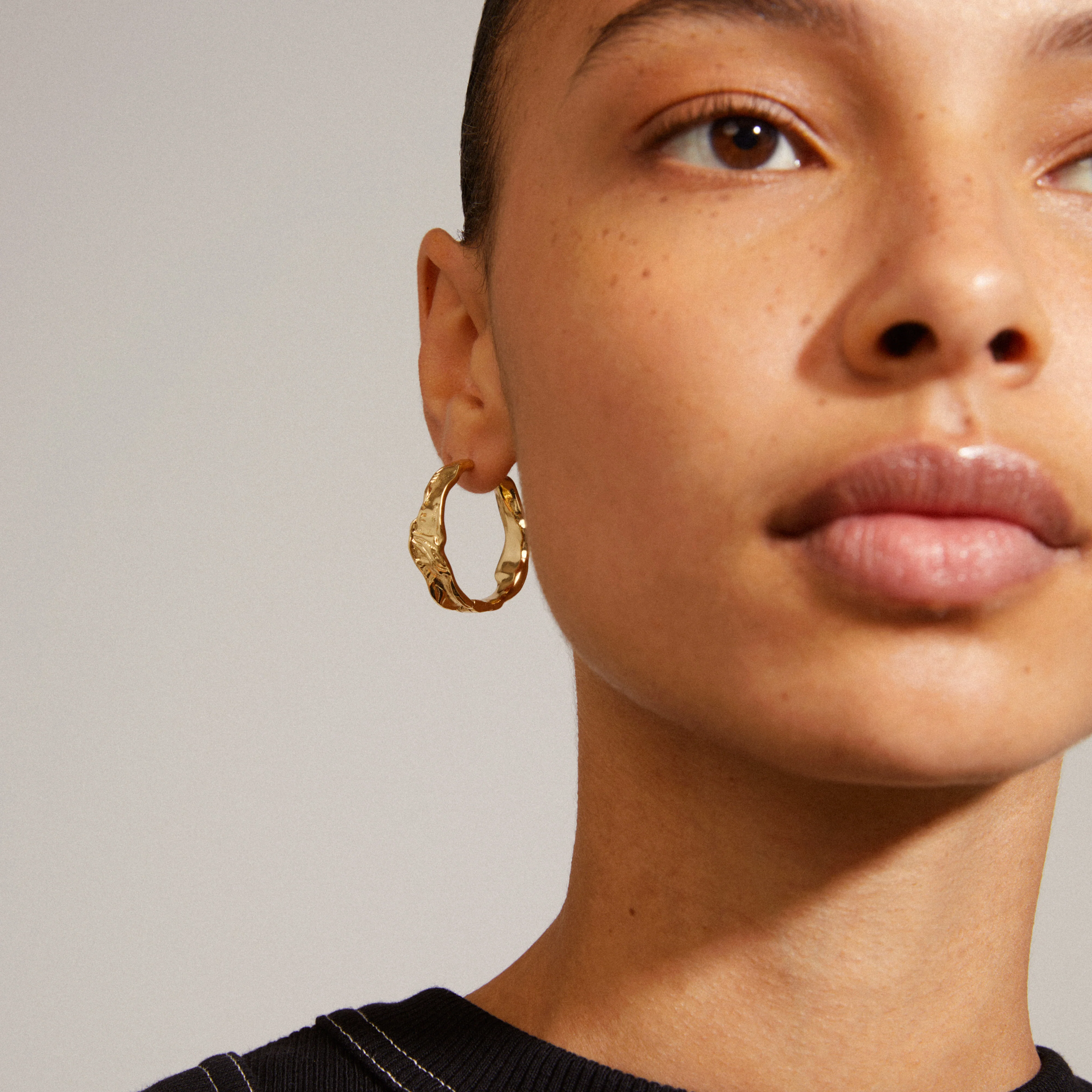 JULITA hoop earrings gold-plated - Image 3