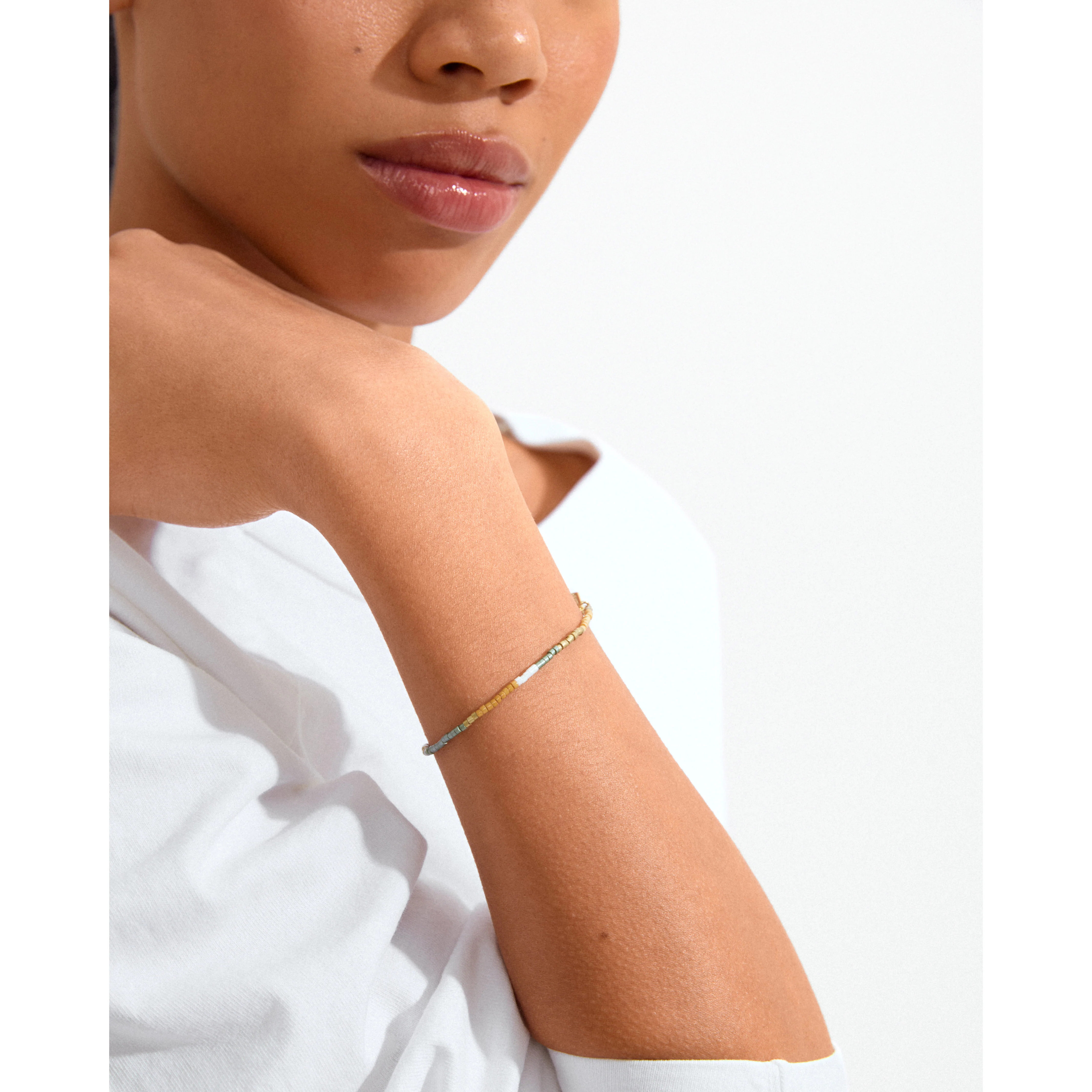 ALISON bracelet brown, gold-plated - Image 3