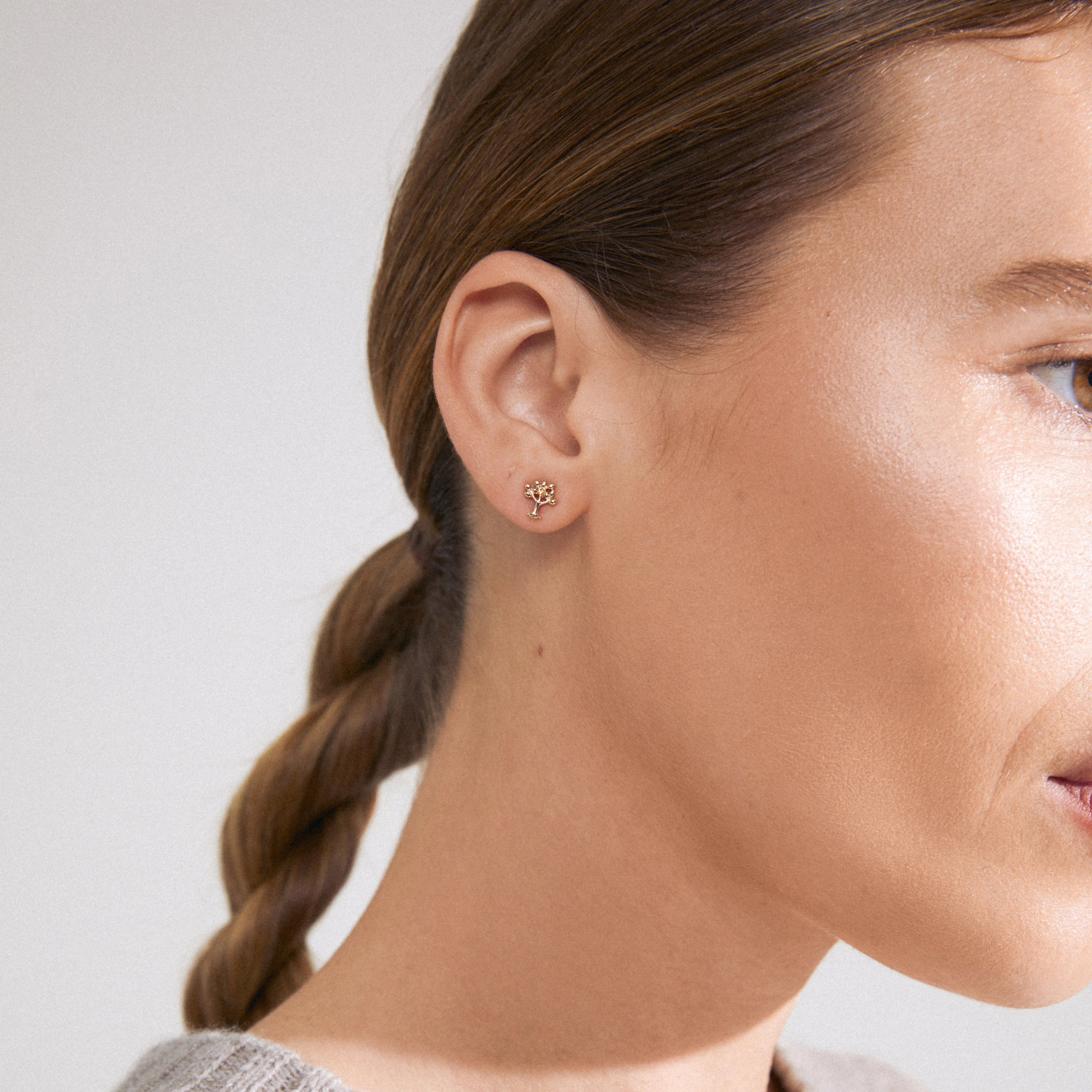 PHYLLIS single earring gold-plated - Image 3