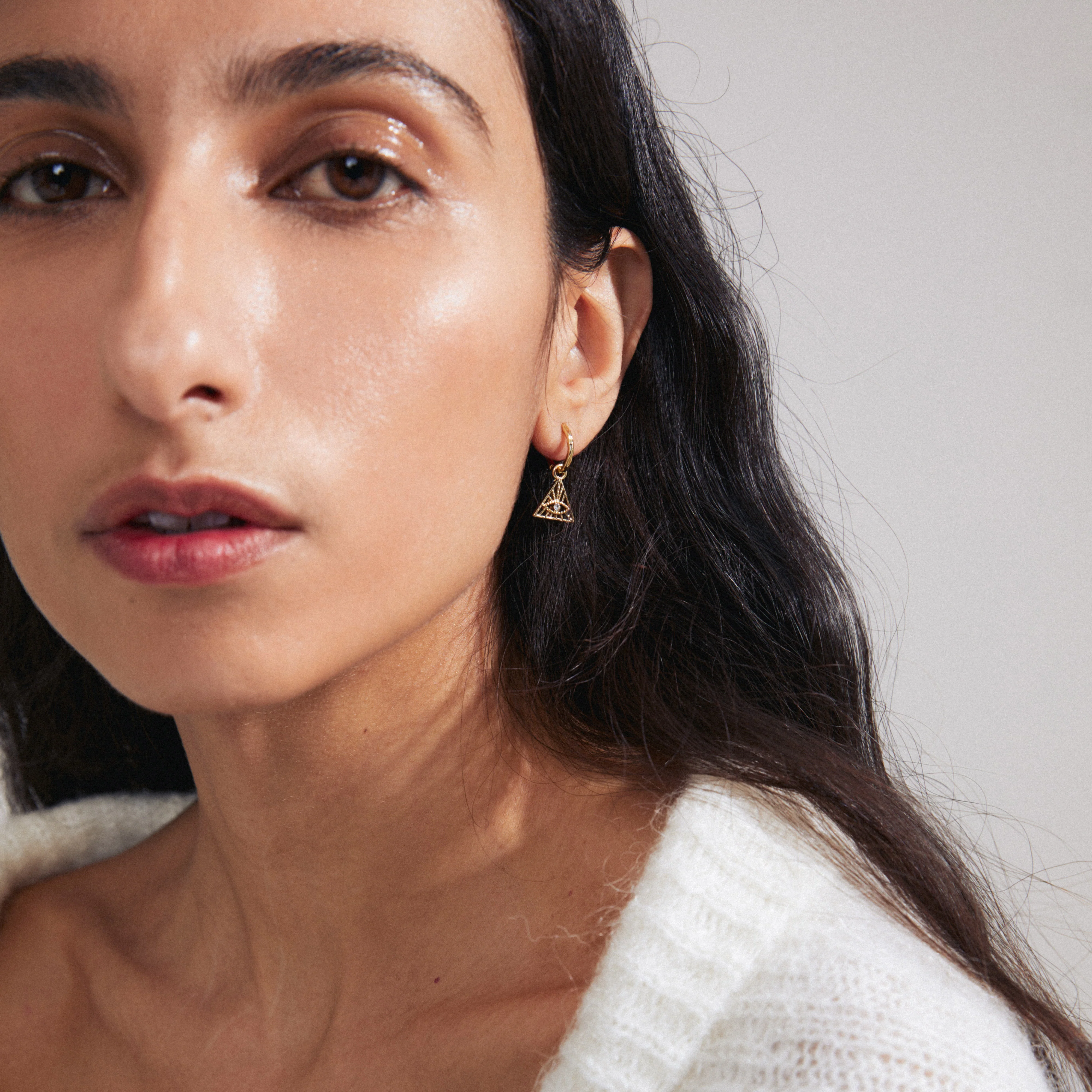 SIBYLLA single earring gold-plated - Image 2