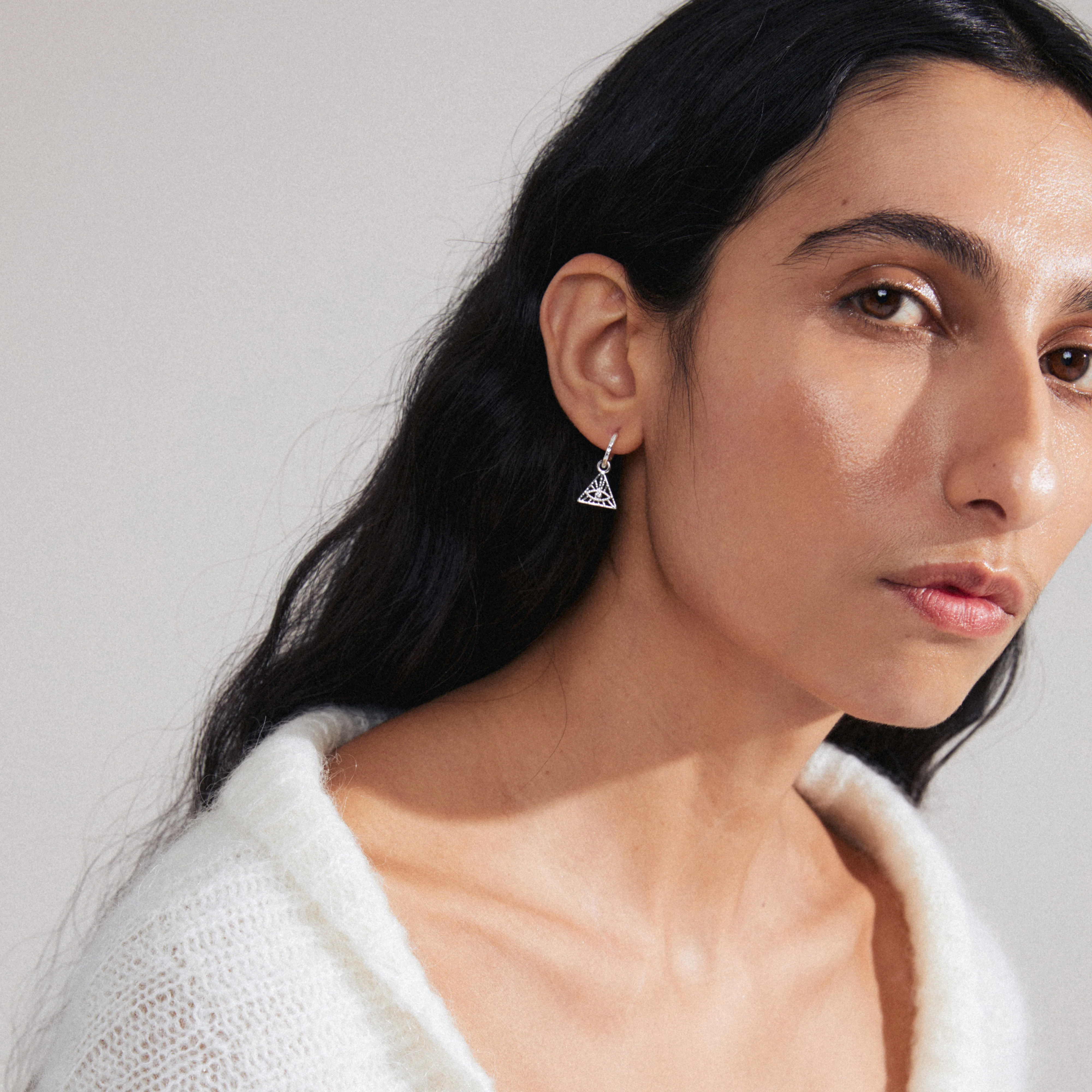 SIBYLLA single earring silver-plated - Image 2