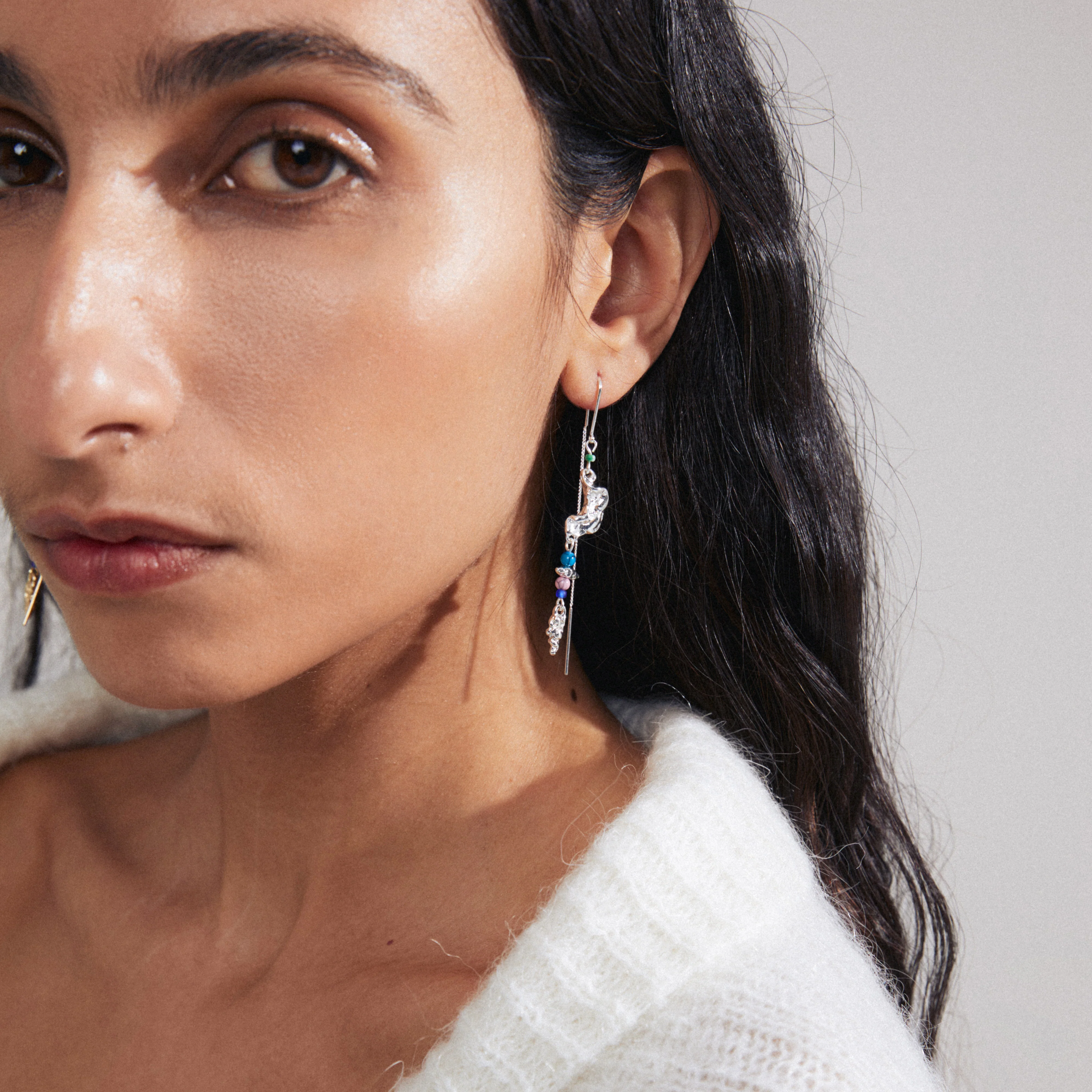SELENE single earring silver-plated - Image 2