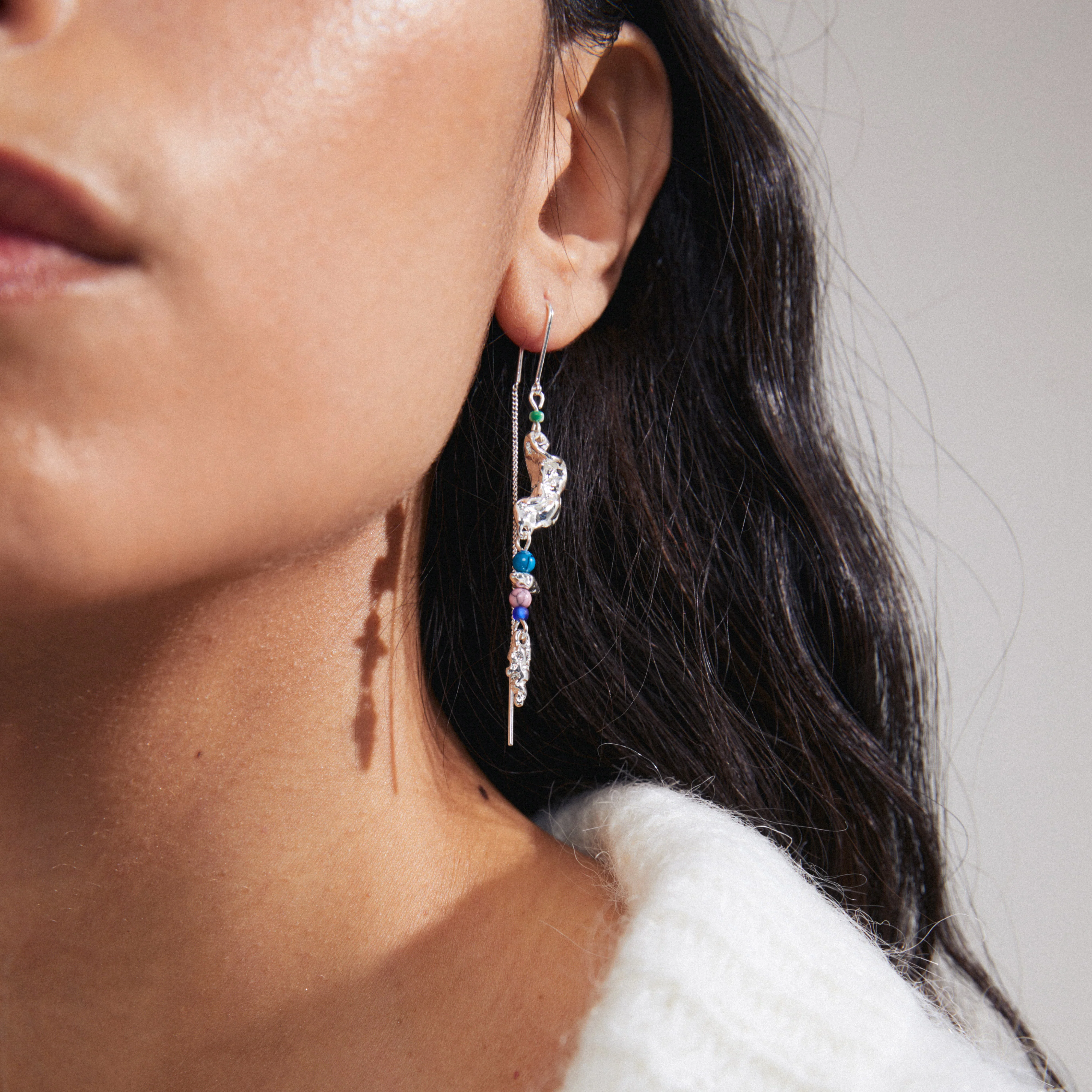 SELENE single earring silver-plated - Image 3
