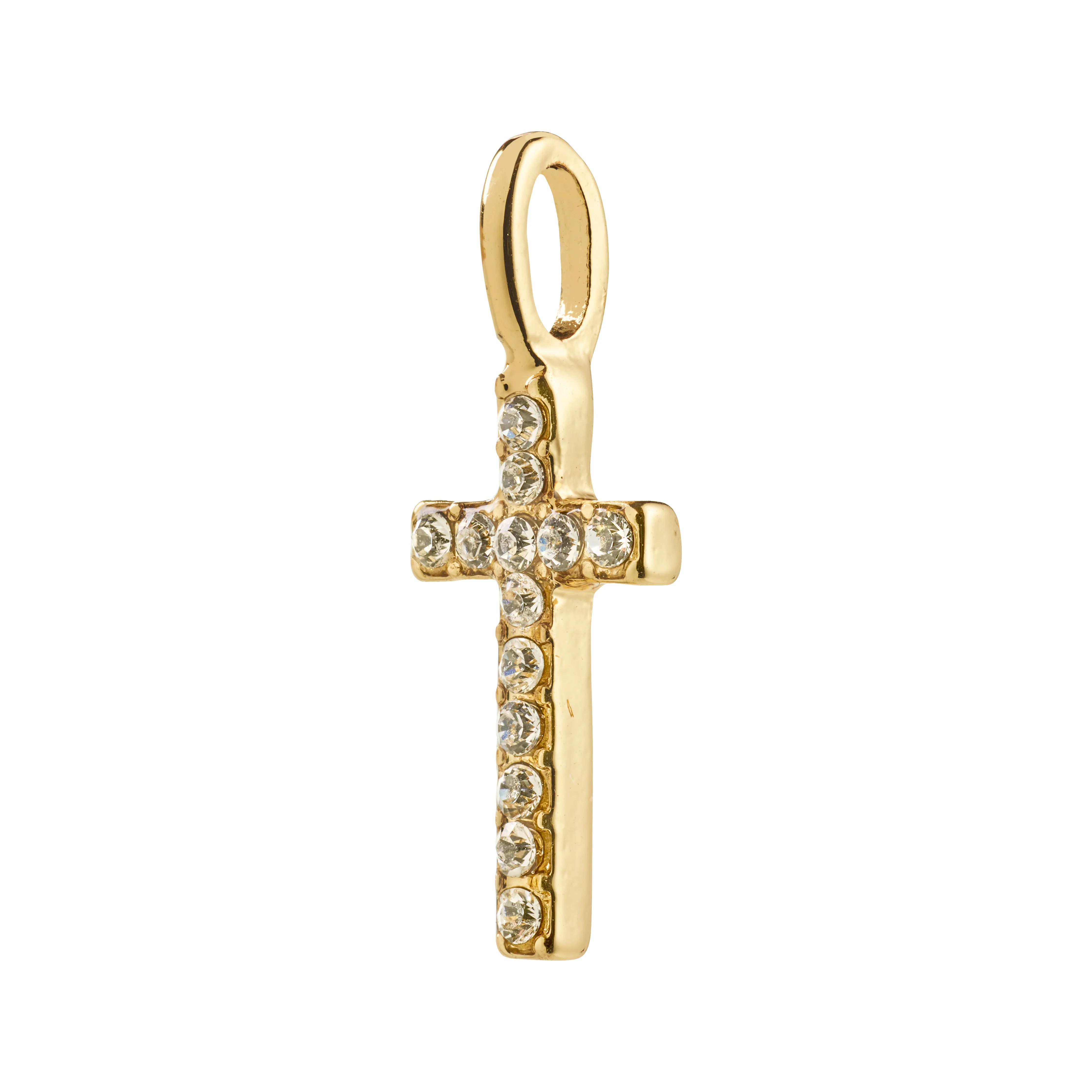 CHARM mini cross pendant gold-plated