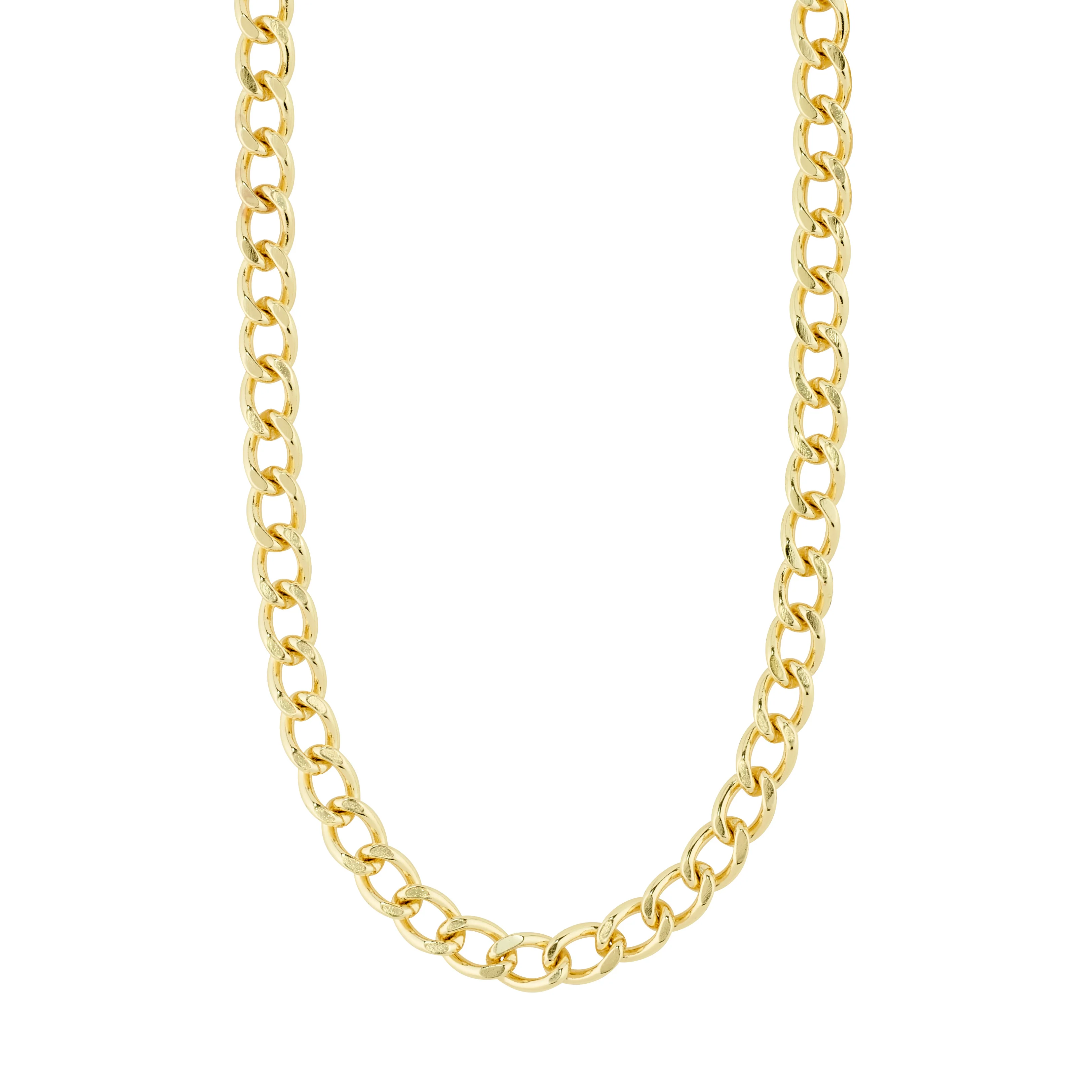 CHARM curb necklace gold-plated
