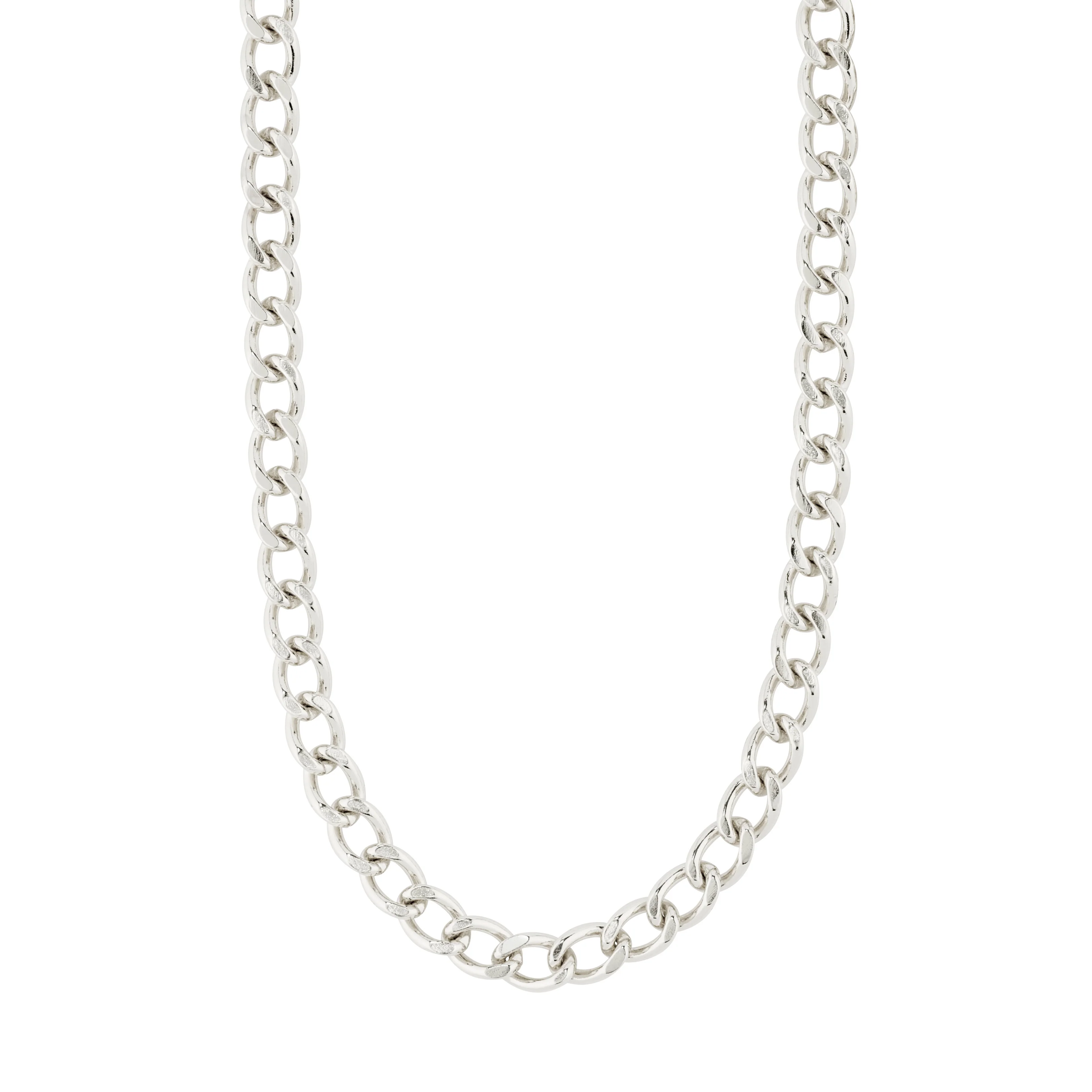 CHARM curb necklace silver-plated