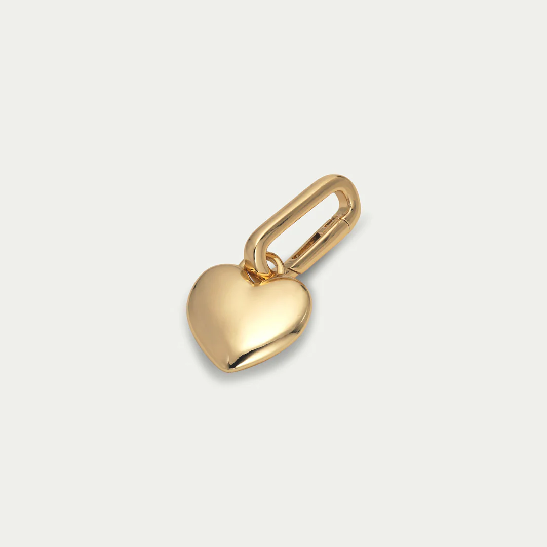 CHARM heart pendant, gold-plated - Image 2