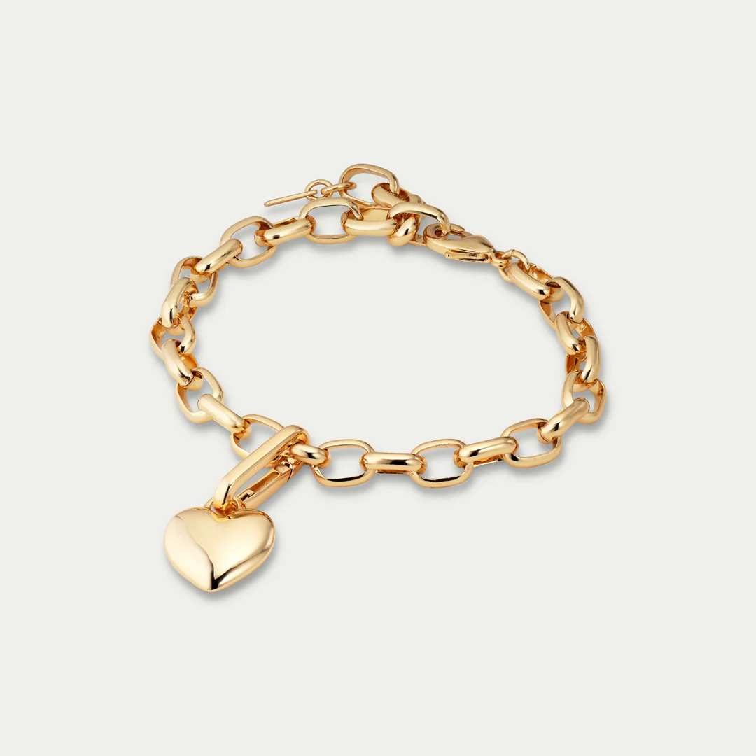 CHARM heart pendant, gold-plated - Image 4