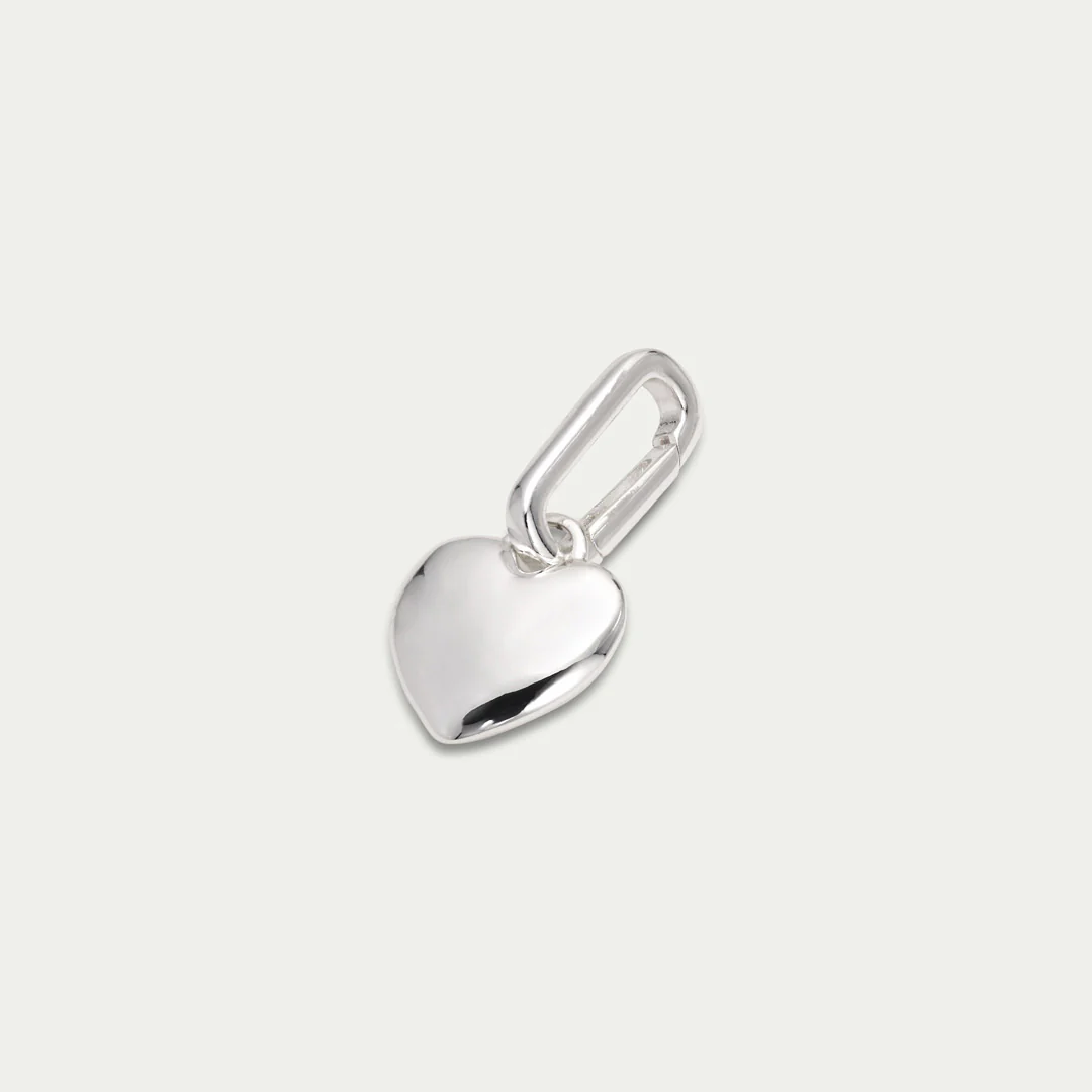 CHARM heart pendant, silver-plated - Image 2