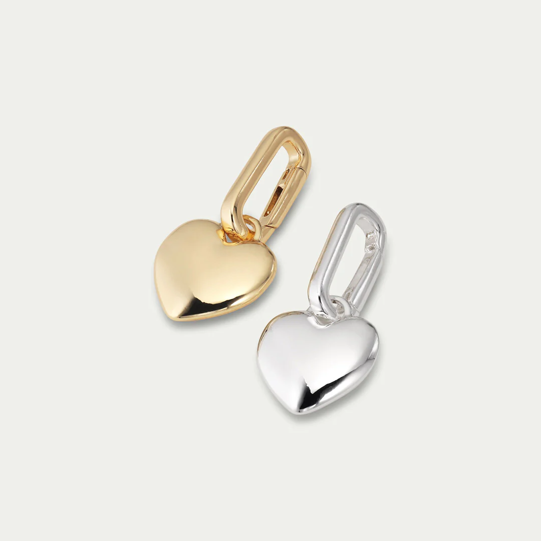 CHARM heart pendant, silver-plated - Image 3