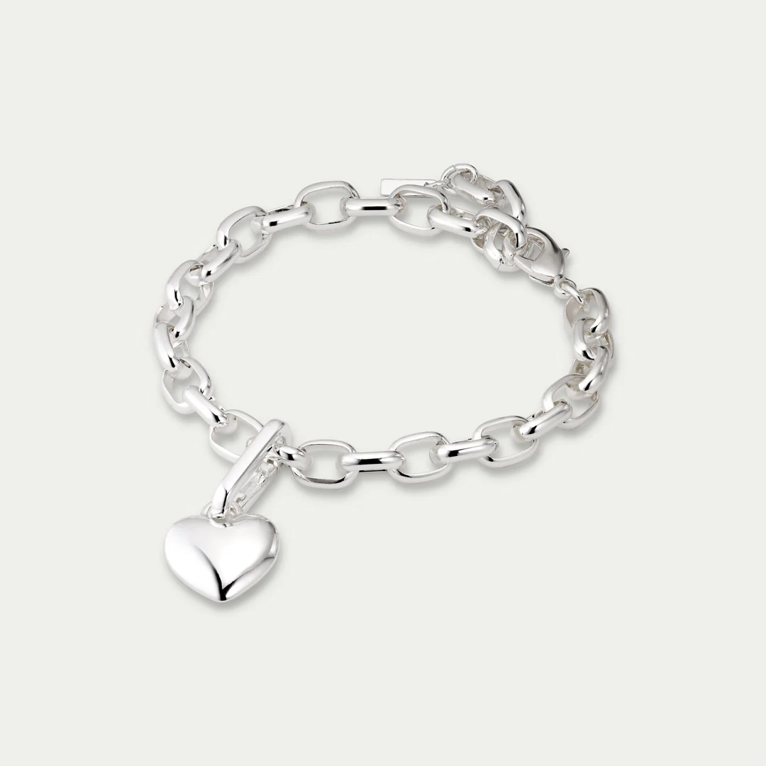 CHARM heart pendant, silver-plated - Image 4