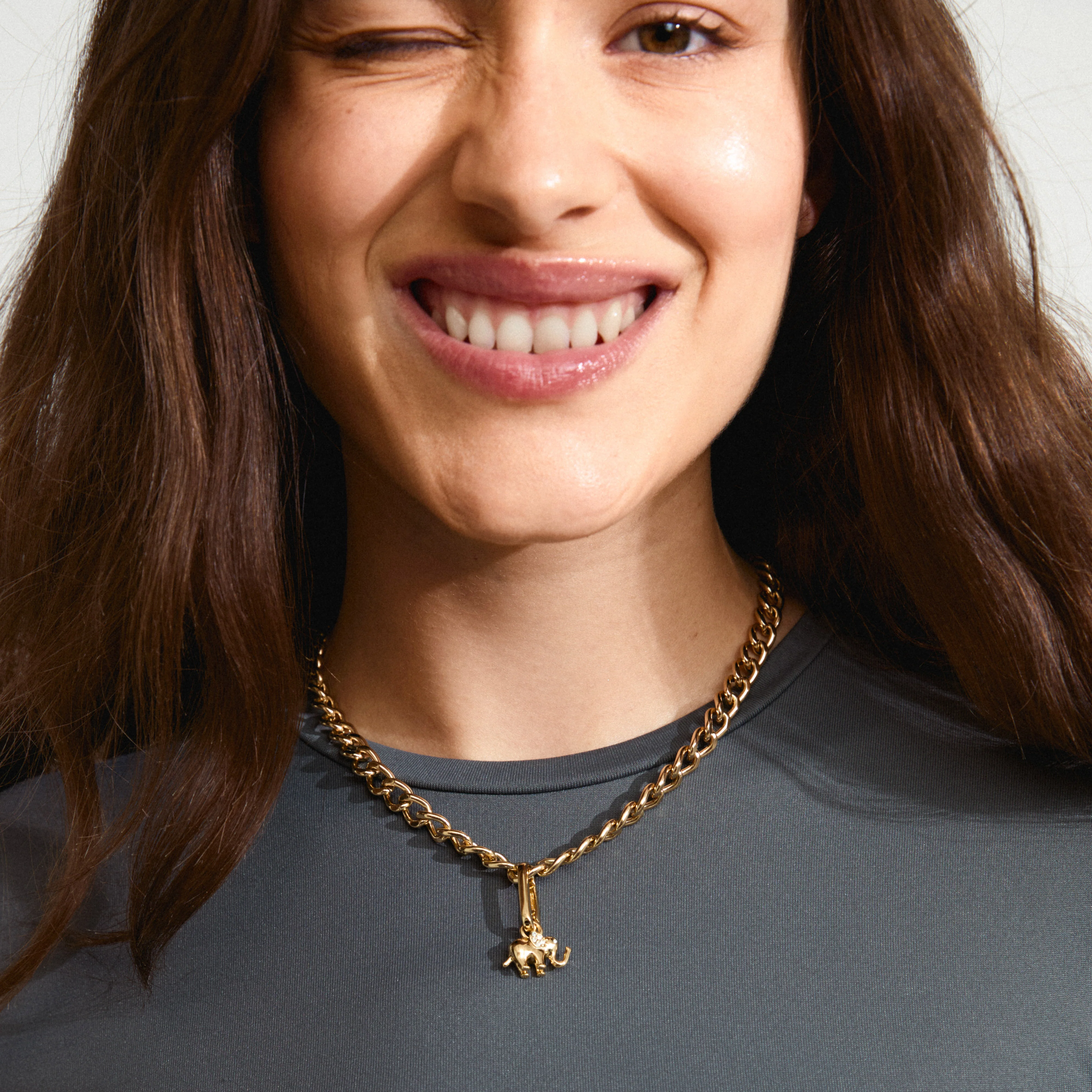 CHARM elephant pendant gold-plated - Image 3