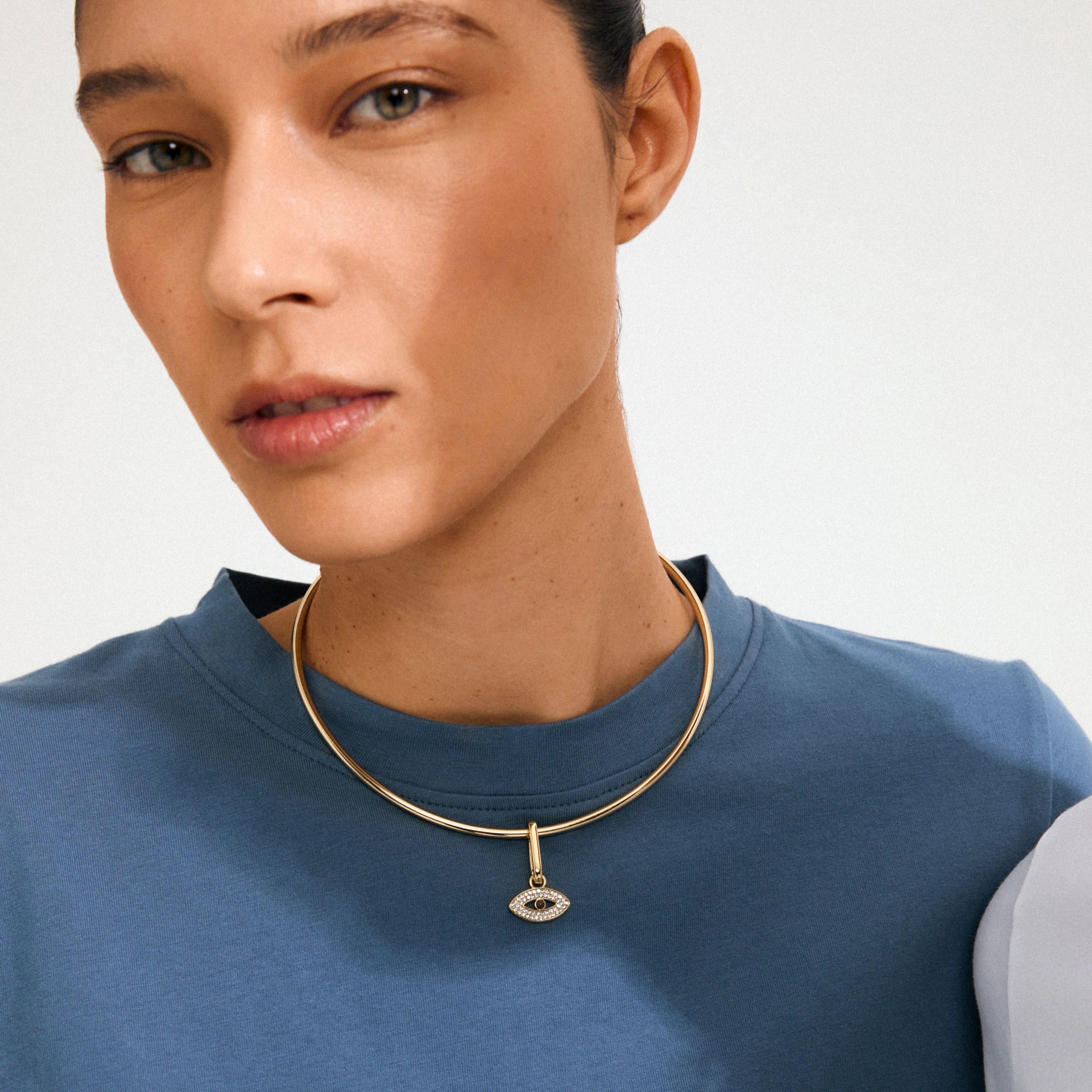 CHARM eye pendant, gold-plated - Image 2