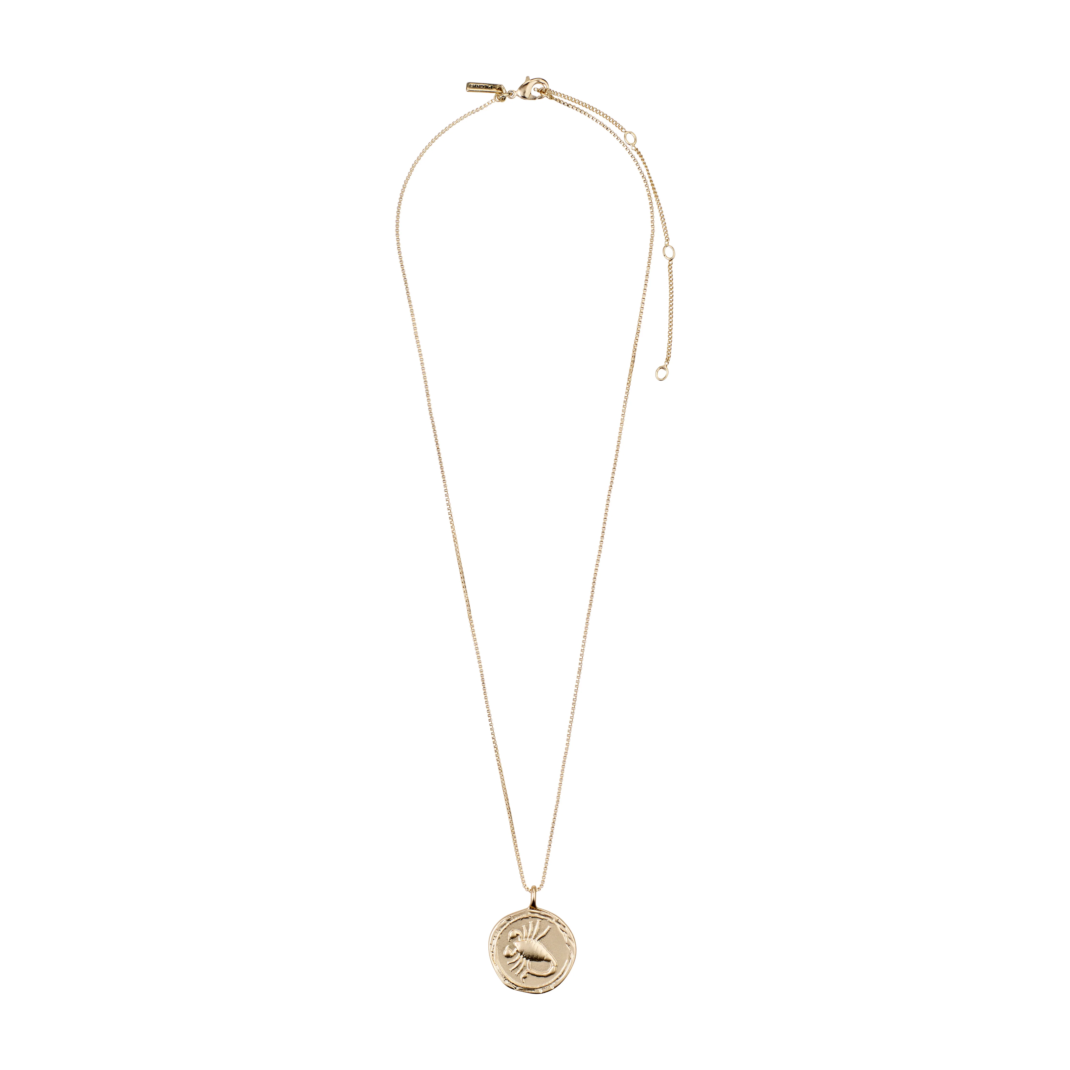 SCORPIO Zodiac Sign Coin Necklace, gold-plated - Image 5