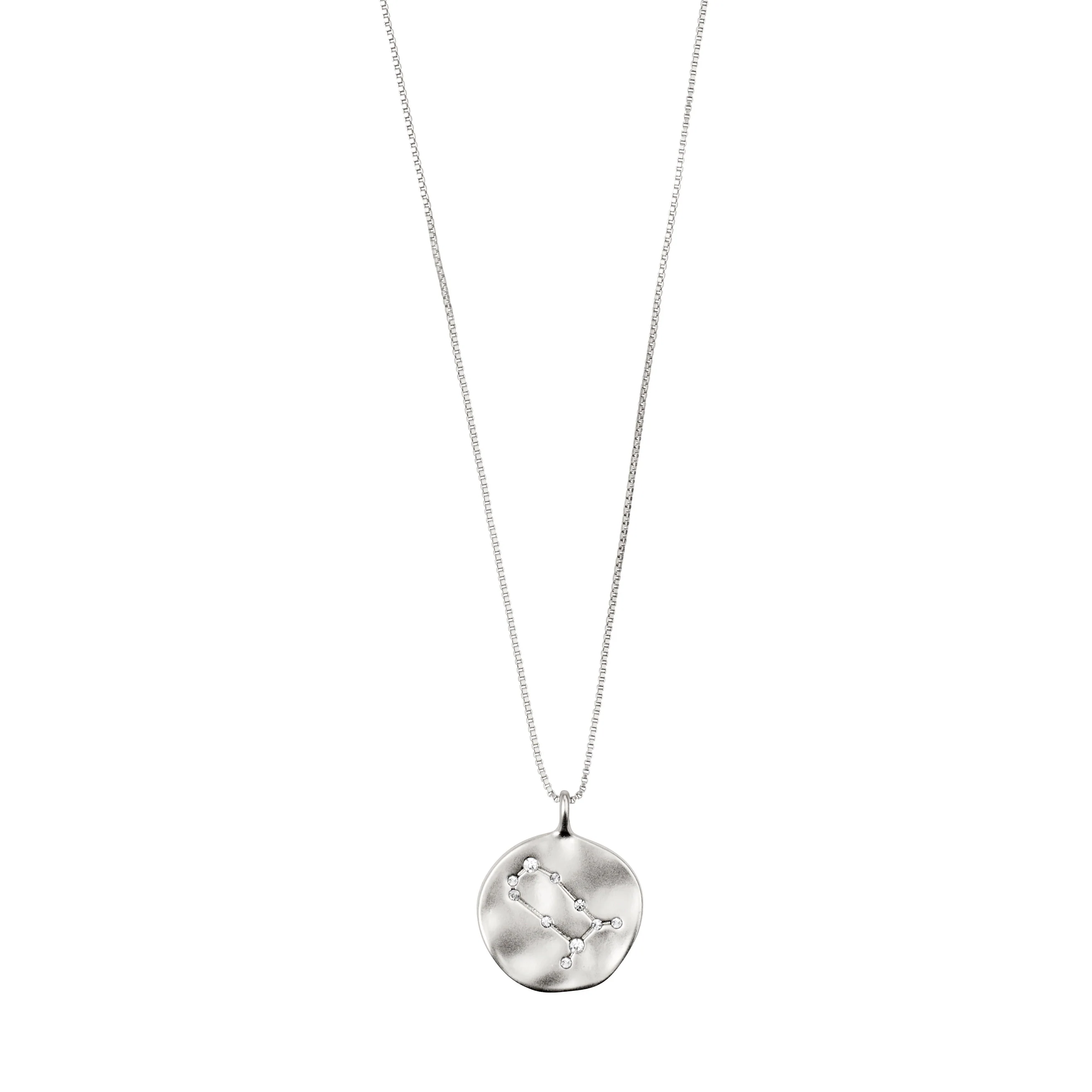GEMINI Zodiac Sign Coin Necklace, silver-plated - Image 4