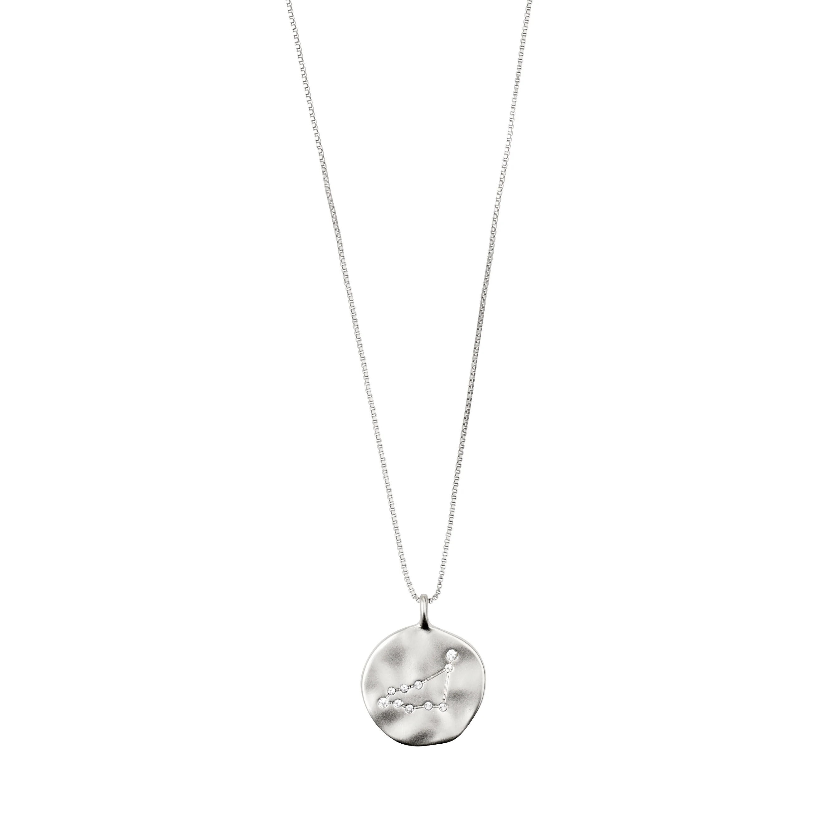 CAPRICORNUS recycl. Zodiac Sign Coin Necklace, silver-plated - Image 4