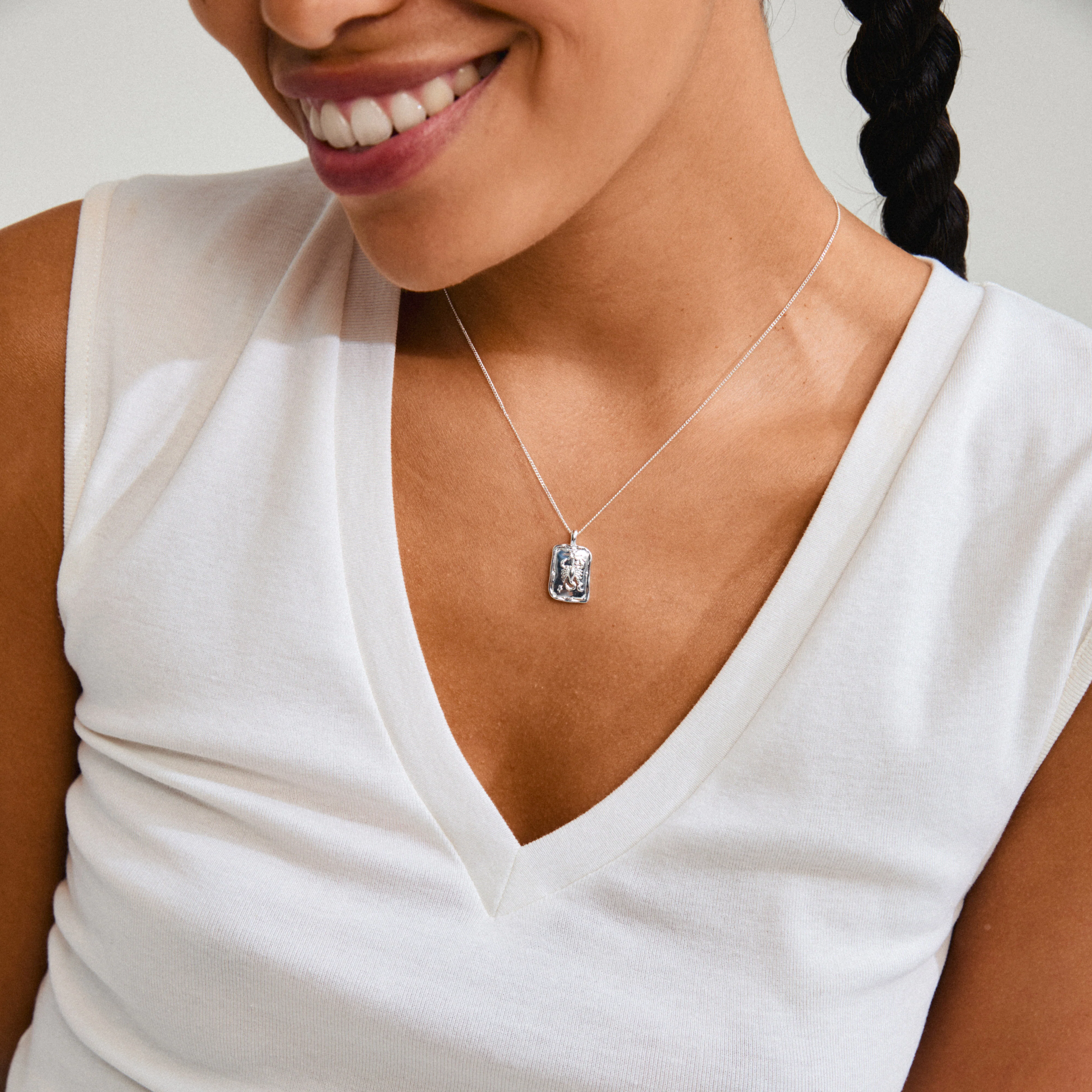 SCORPIO Zodiac Sign necklace, silver-plated - Image 3
