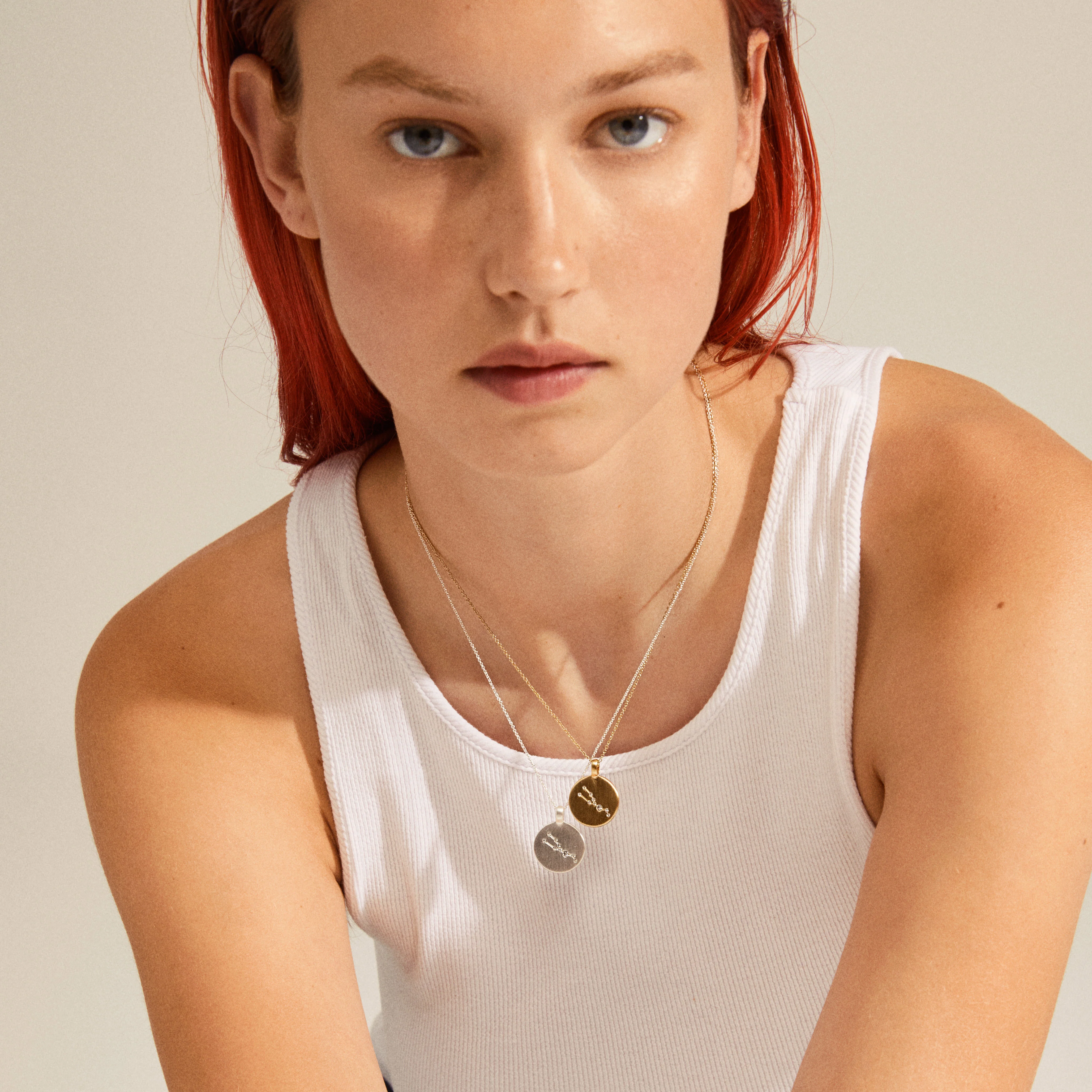 SAGITTARIUS Zodiac Sign Coin Necklace, silver-plated - Image 4