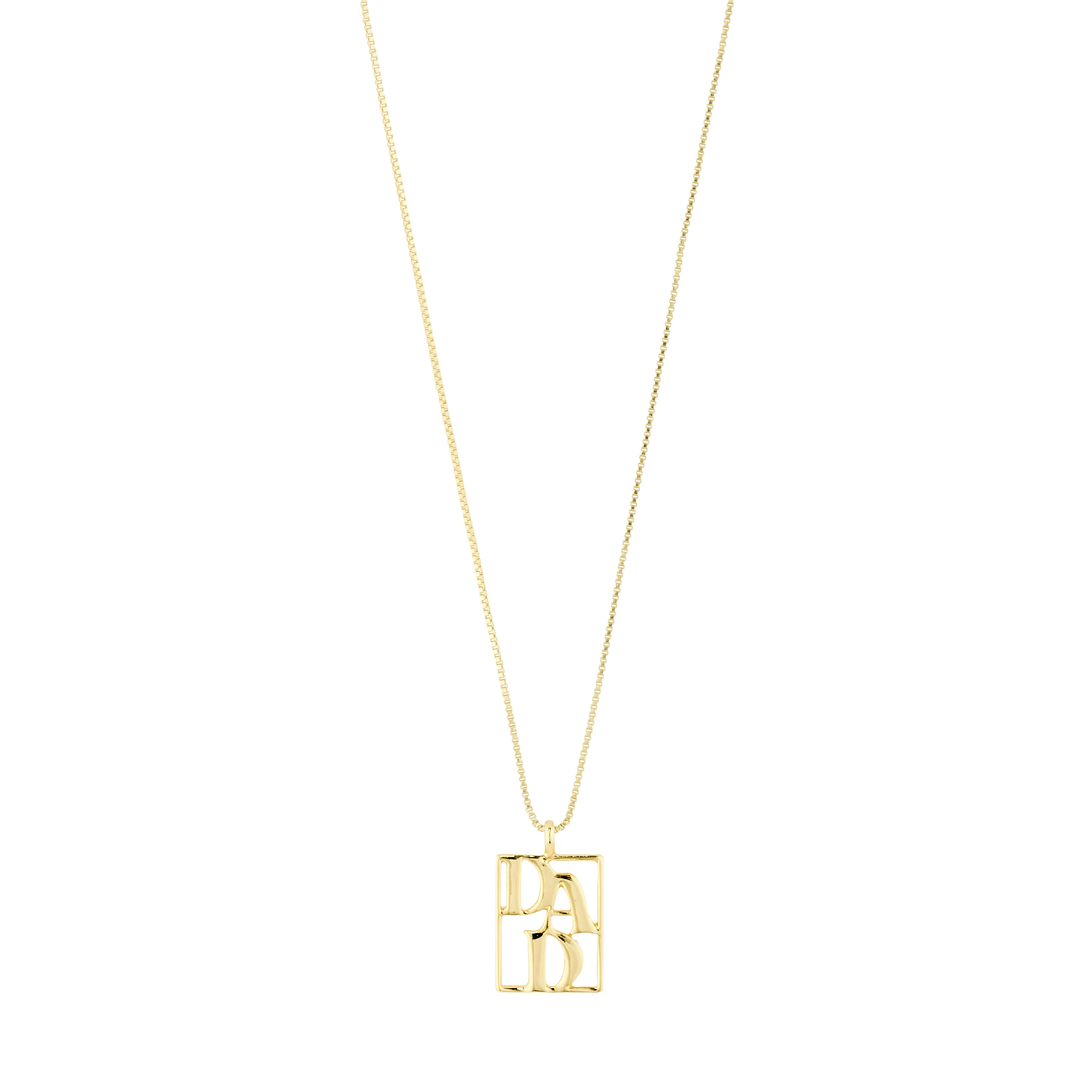 LOVE TAG, DAD necklace gold-plated