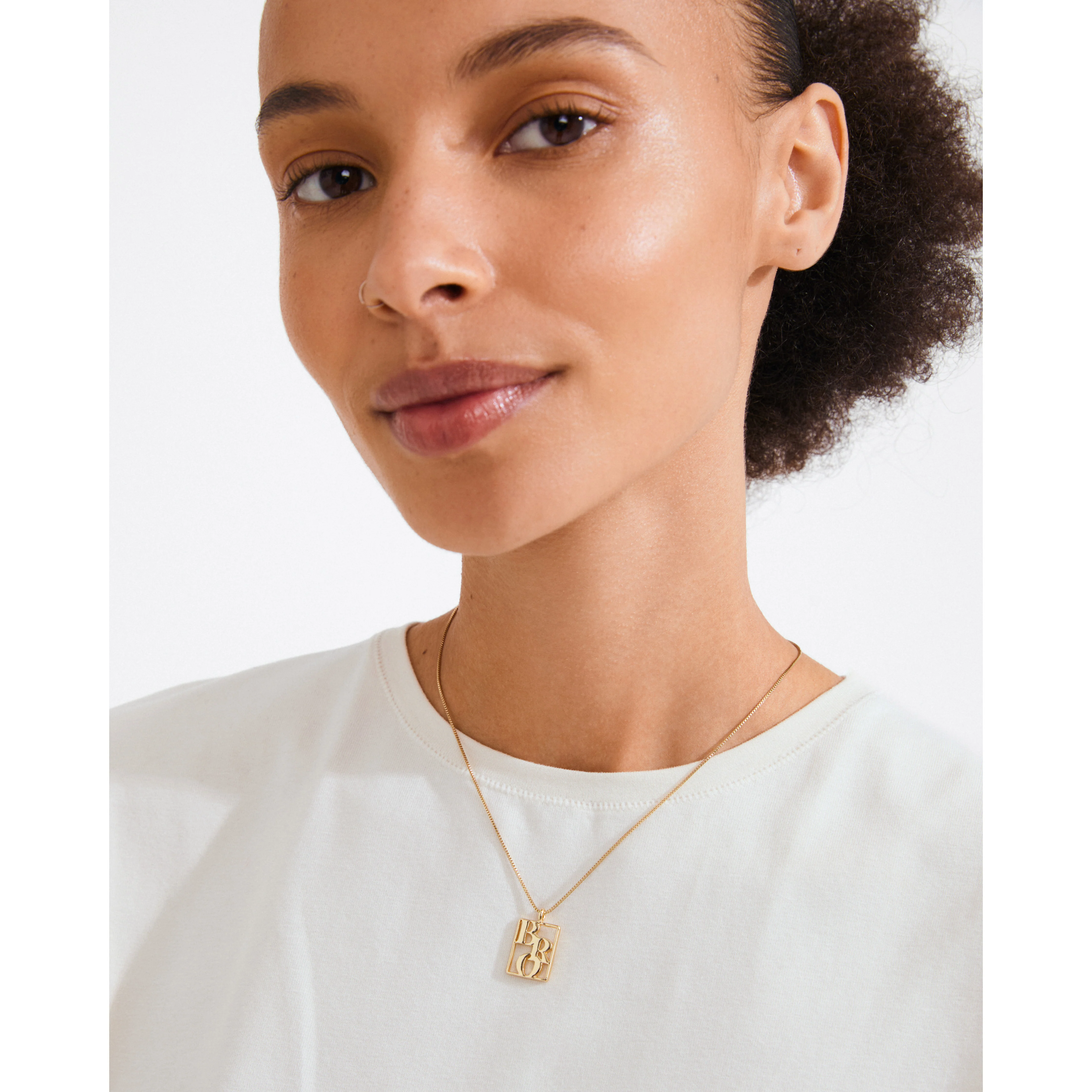LOVE TAG, BRO necklace gold-plated - Image 2