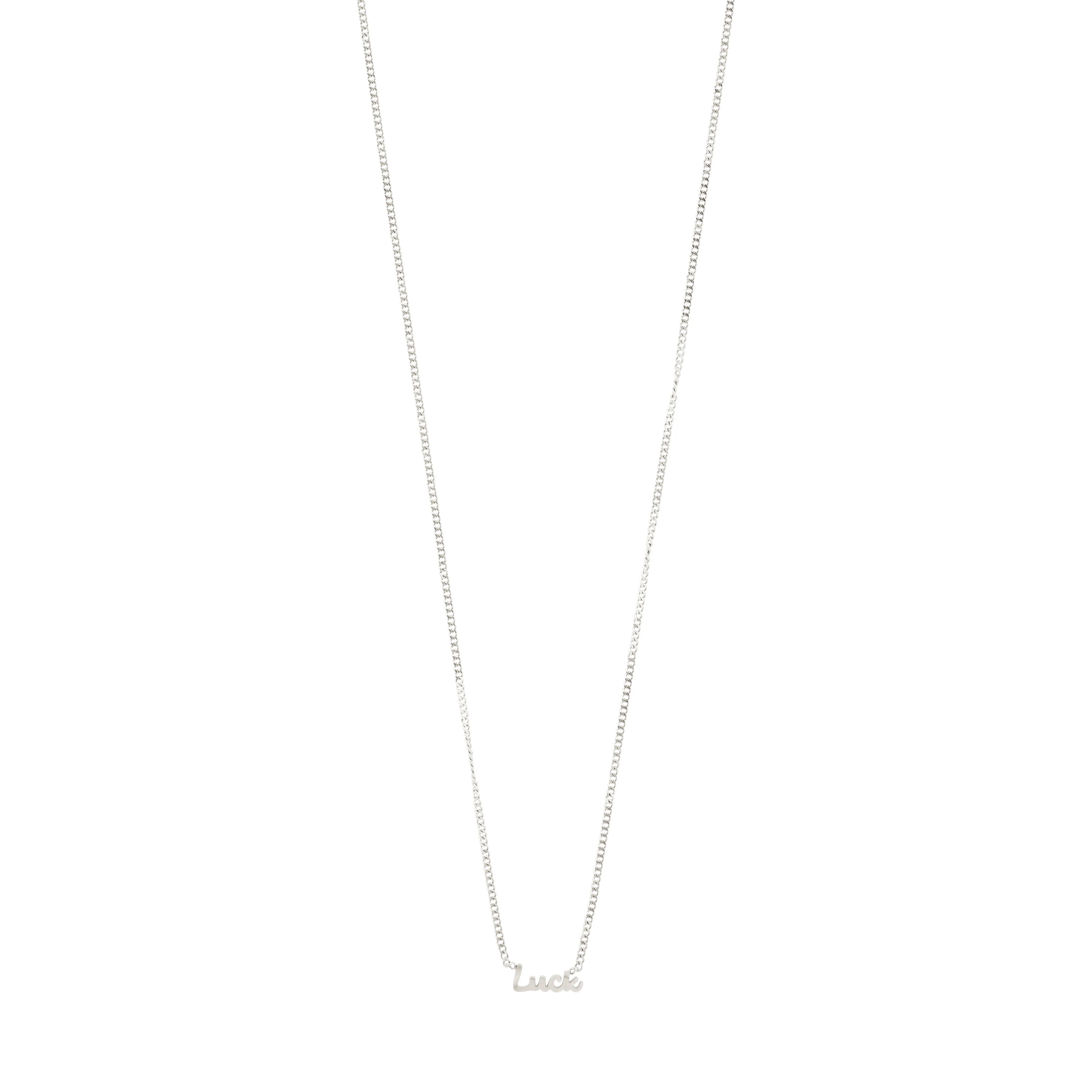 LUCK necklace silver-plated