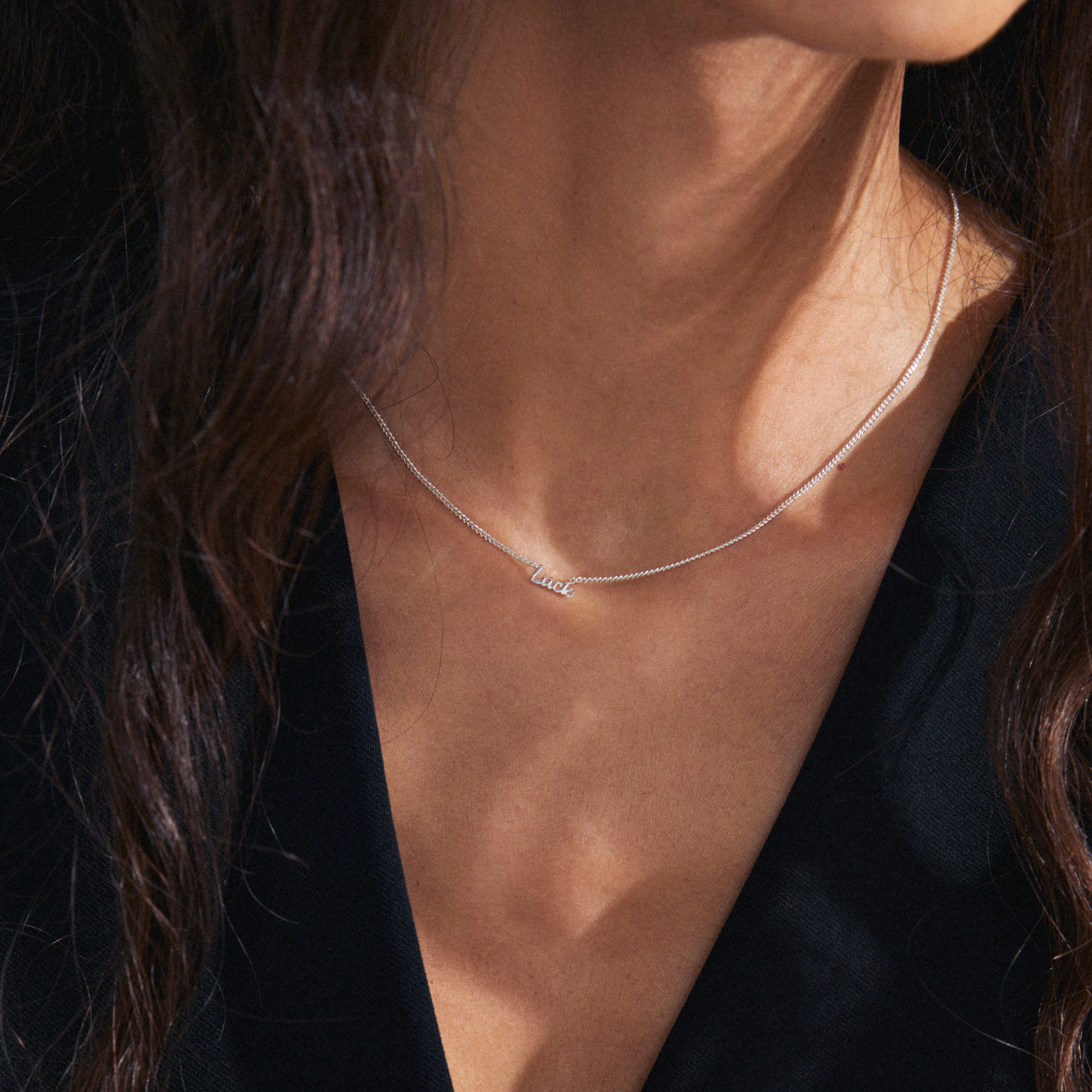 LUCK necklace silver-plated - Image 3