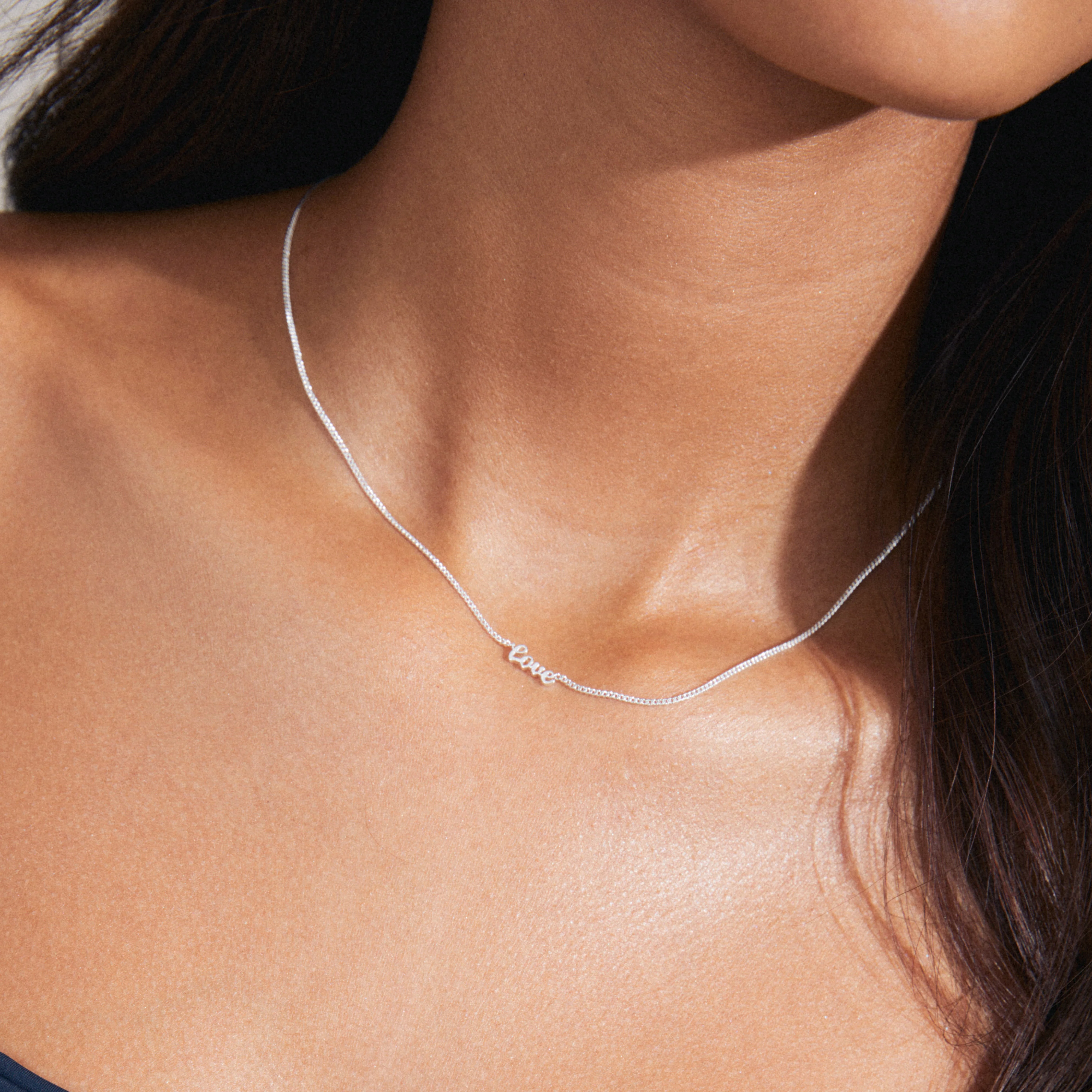 LOVE necklace silver-plated - Image 3