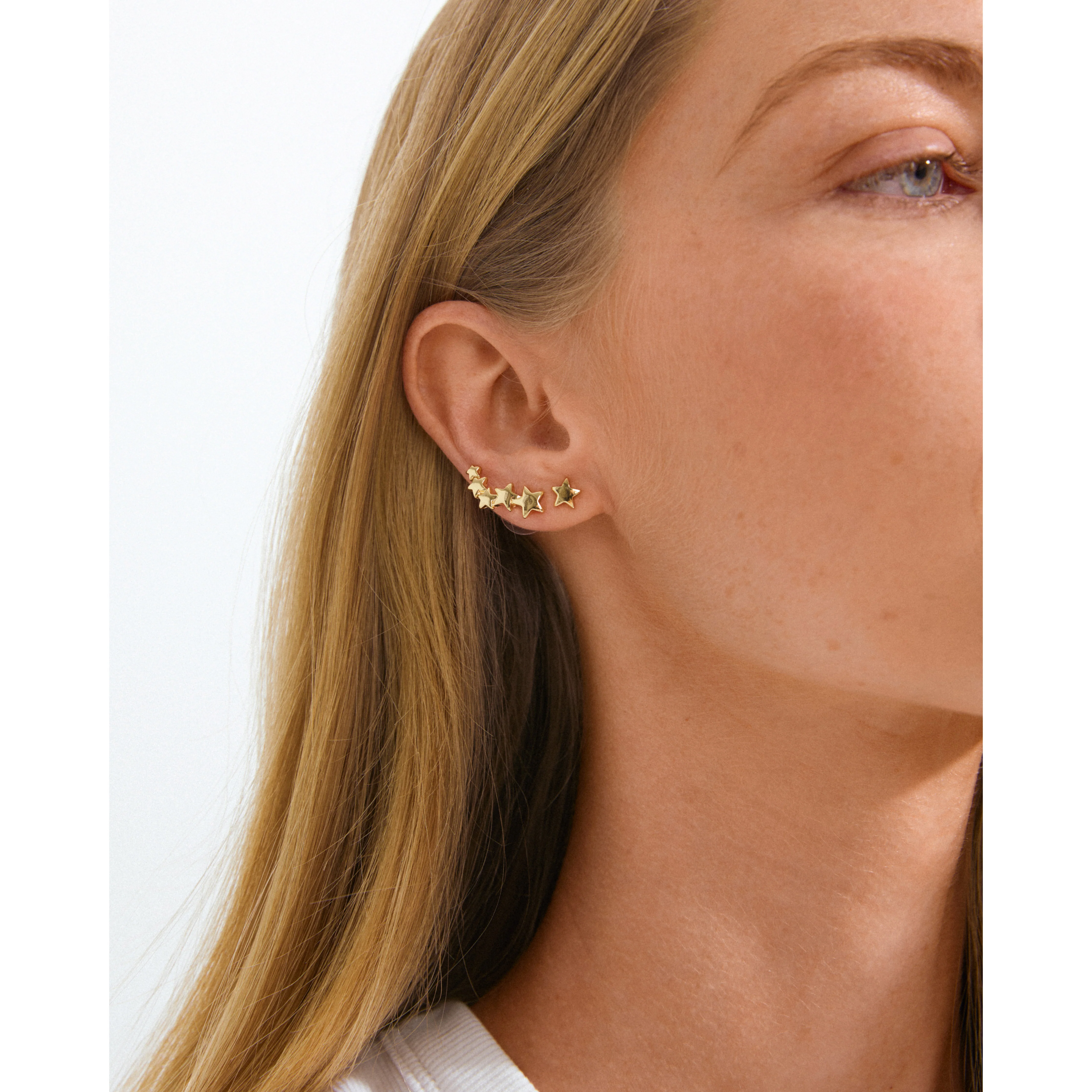 AVA star earrings gold-plated - Image 3