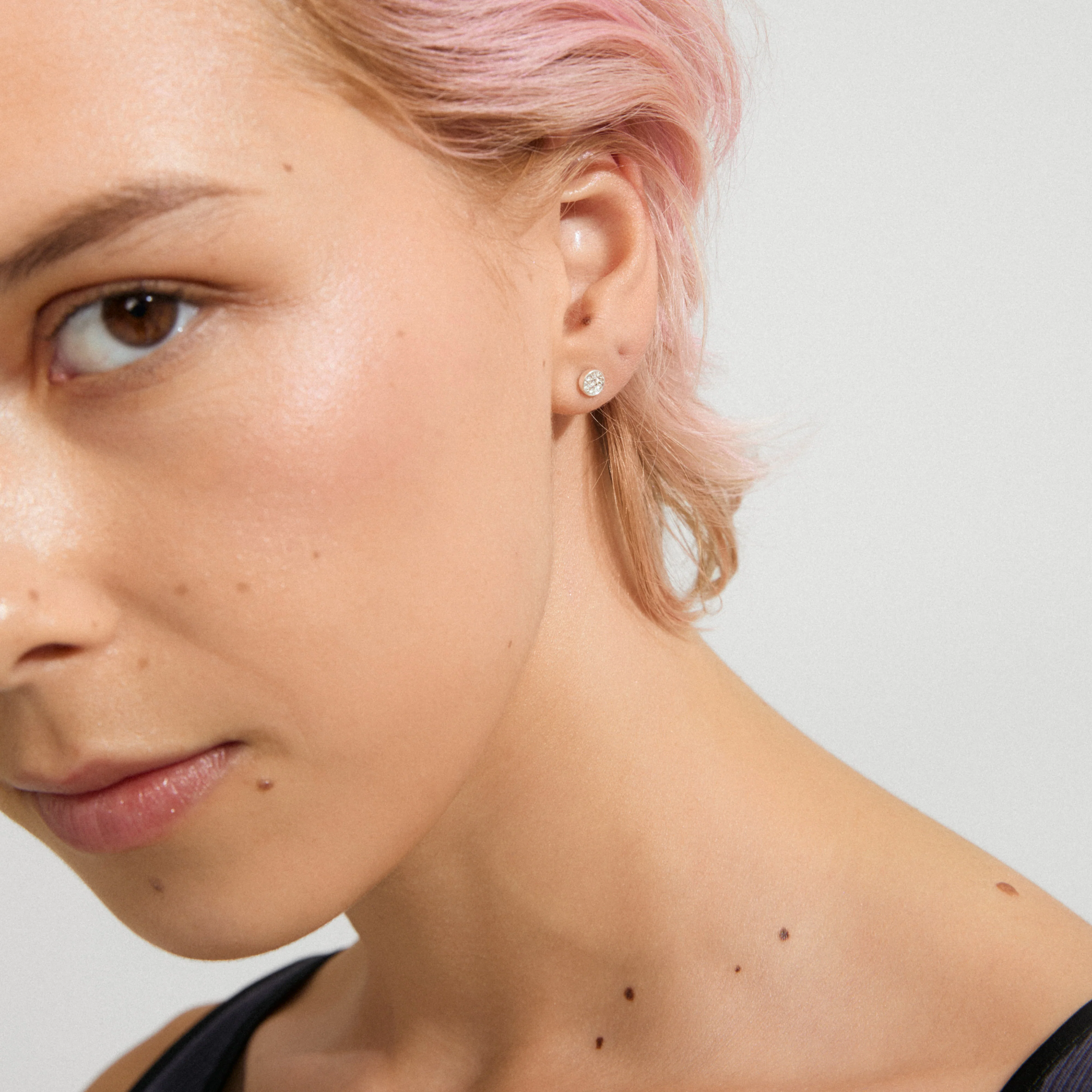 EMMA crystal earrings silver-plated - Image 3