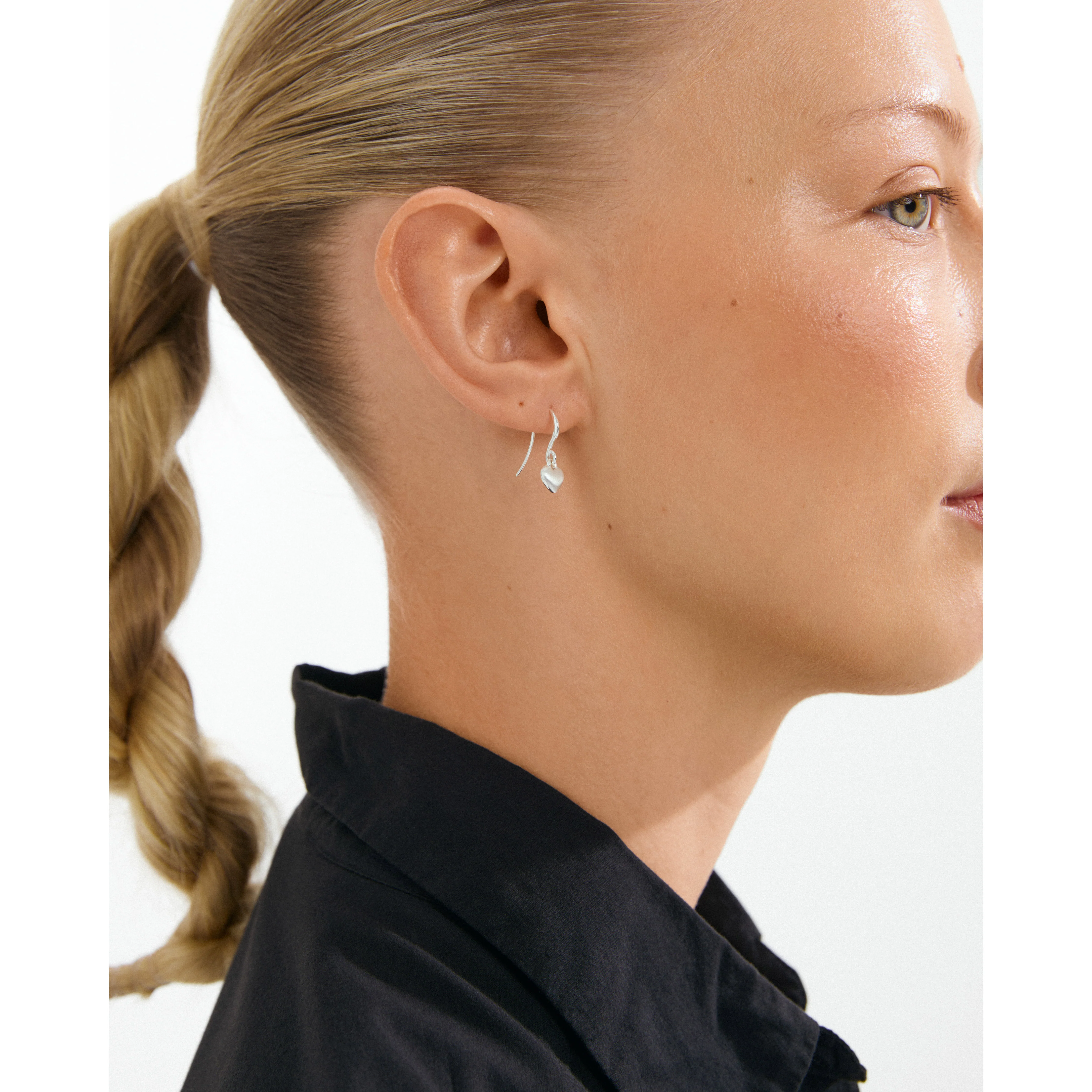 SOPHIA heart pendant earrings silver-plated - Image 3