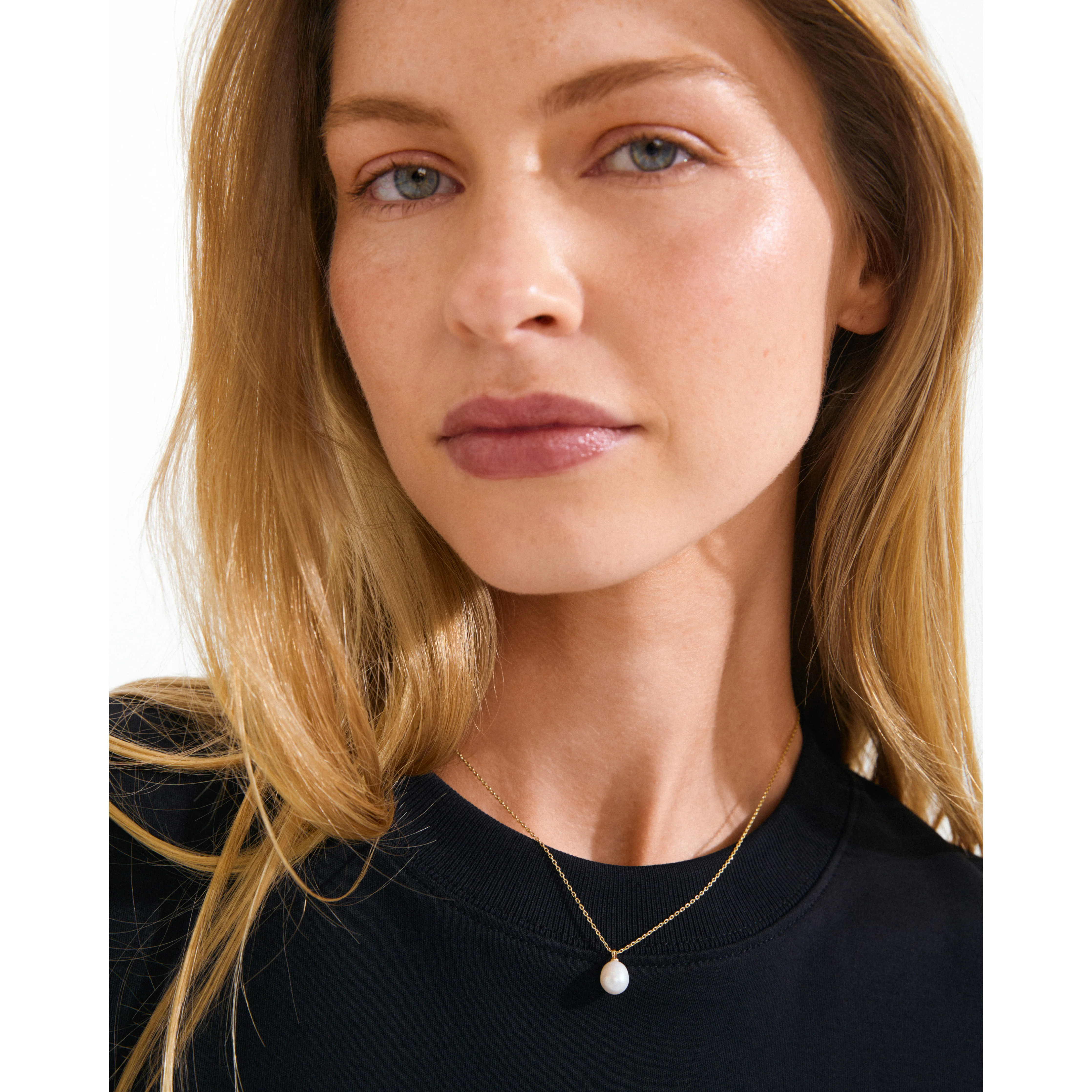 EILA freshwater pearl necklace gold-plated - Image 3