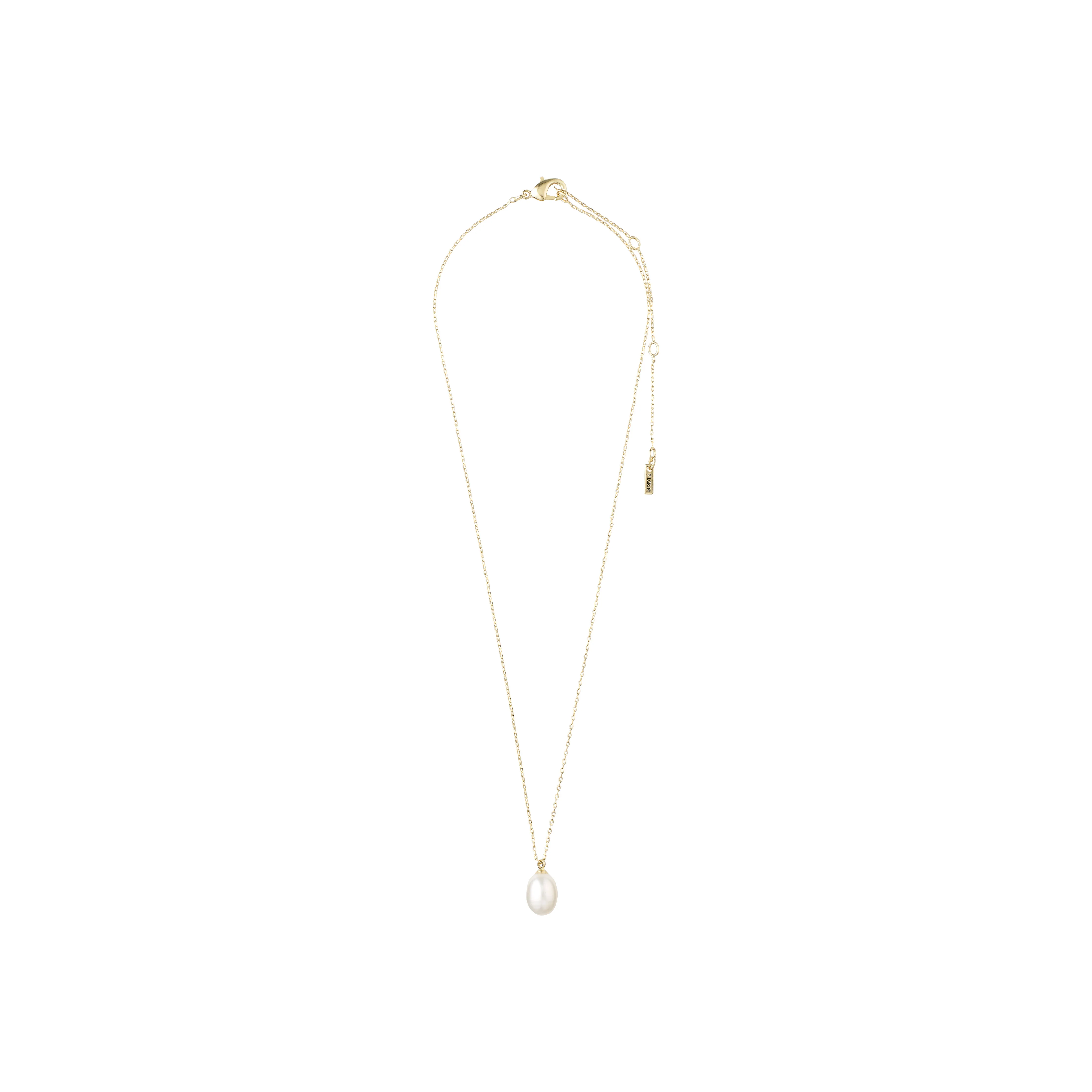 EILA freshwater pearl necklace gold-plated - Image 4