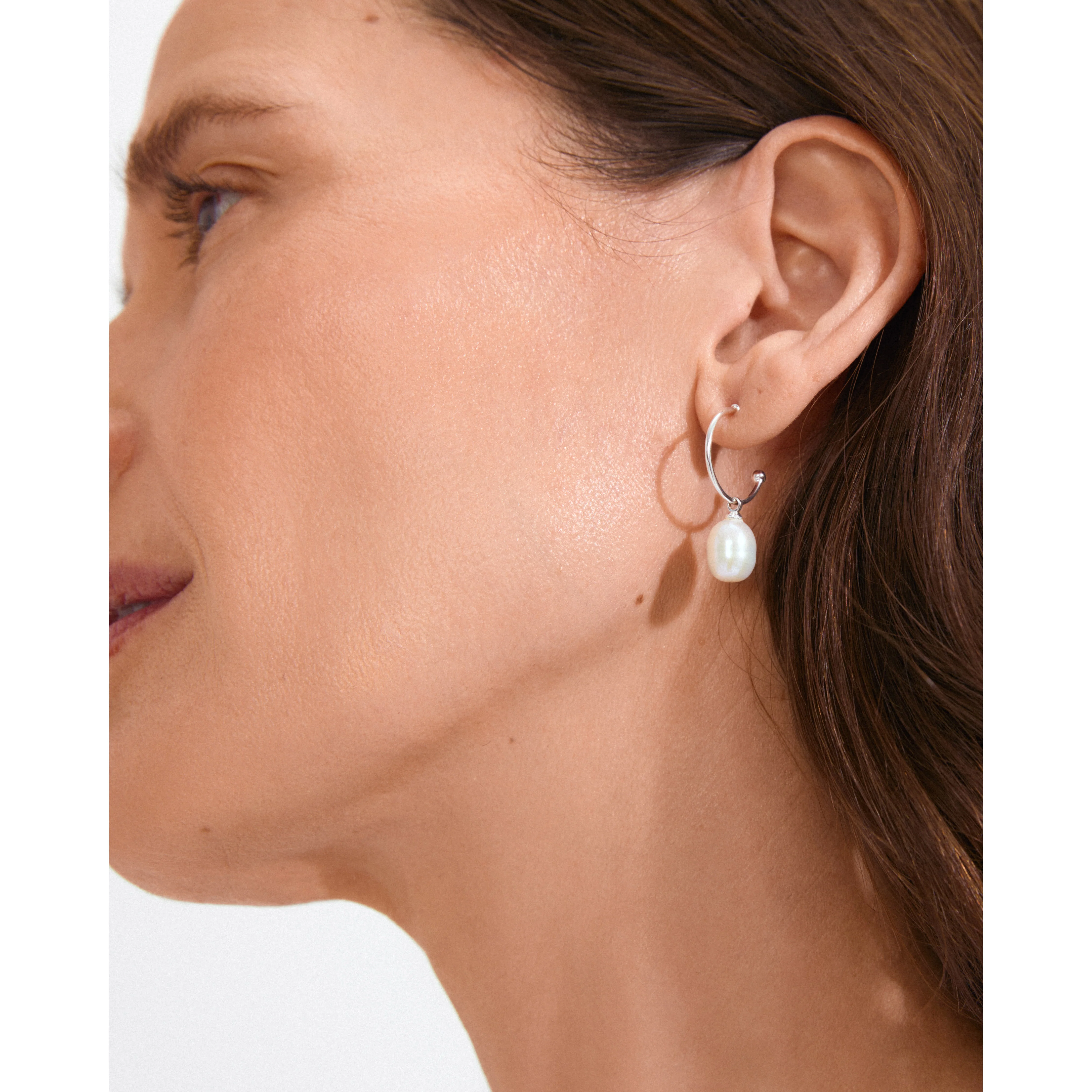 EILA pearl earrings silver-plated - Image 3